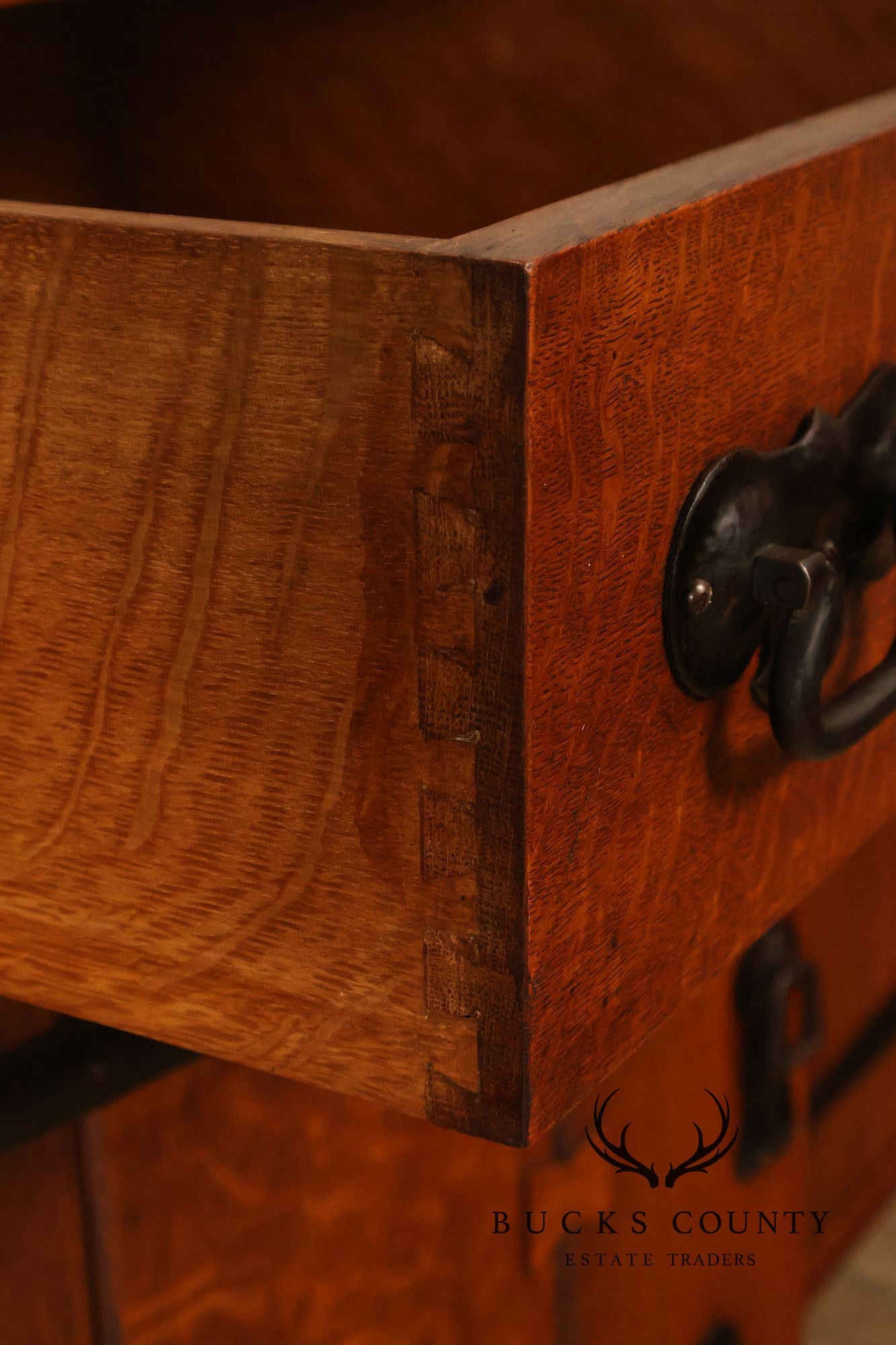 Early Gustav Stickley Arts And Crafts Oak Sideboard Buffet