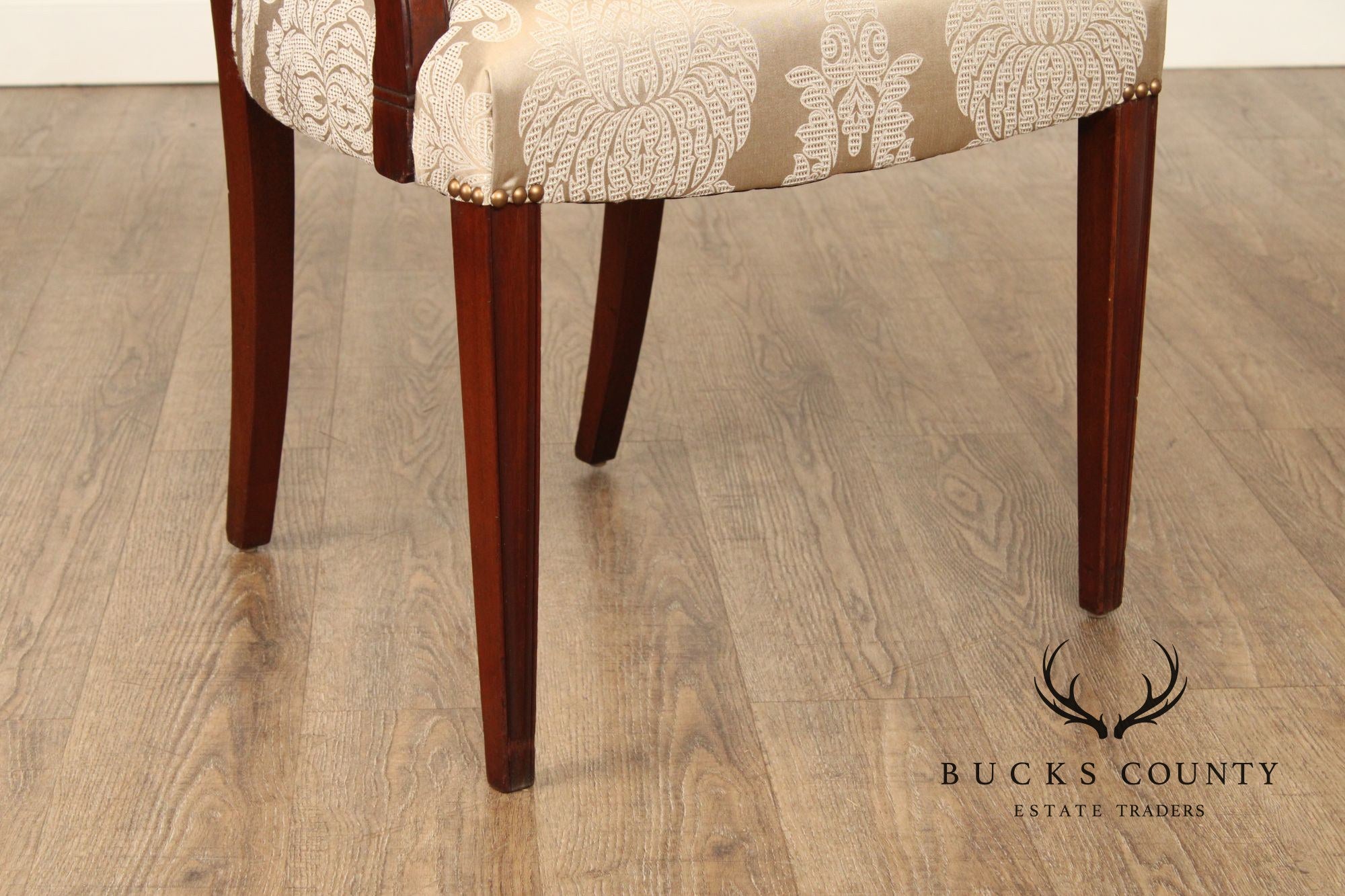 Hepplewhite Style Set of Six Inlaid Mahogany Dining Chairs