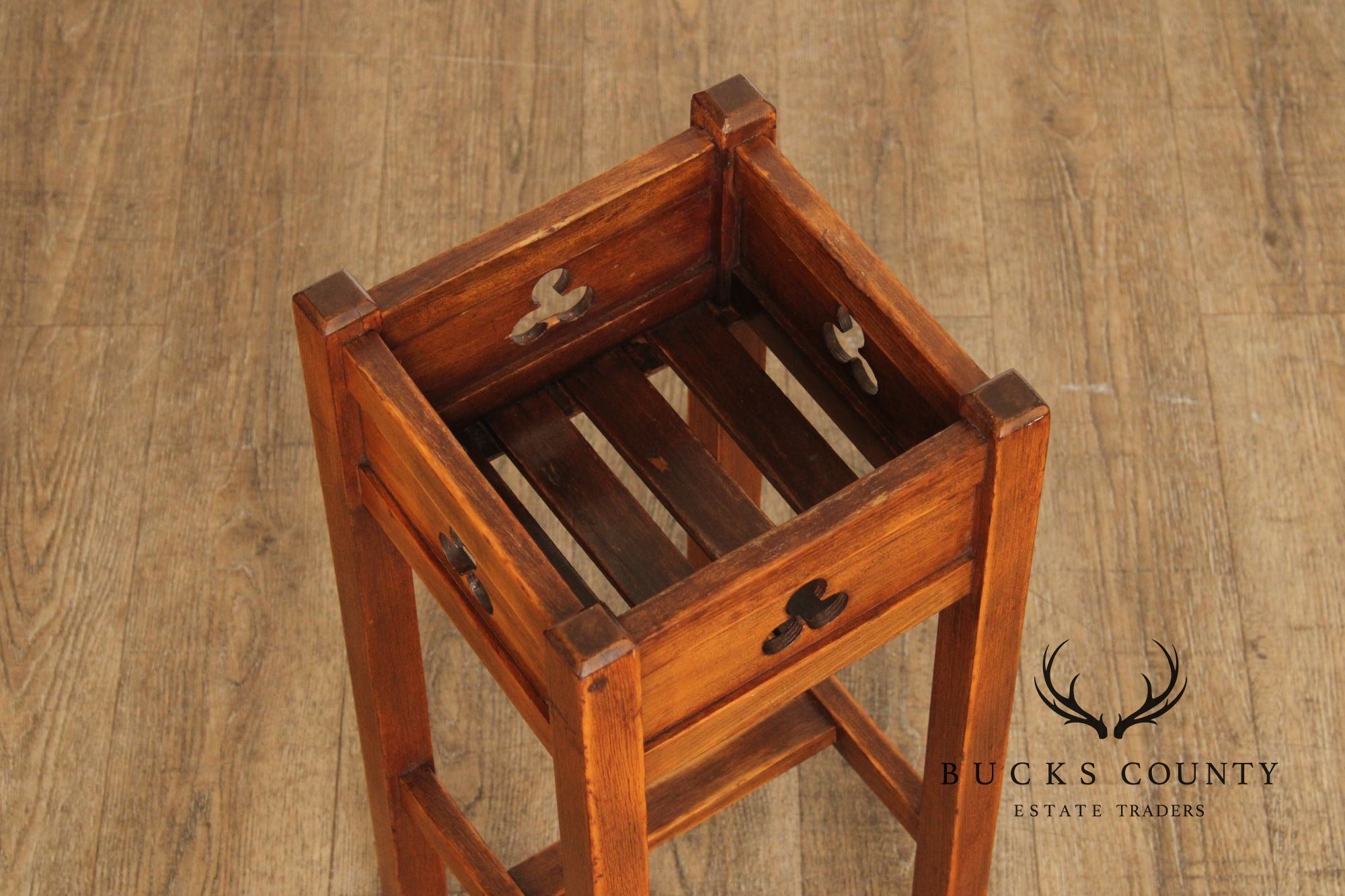 Antique Arts and Crafts Plant Stand