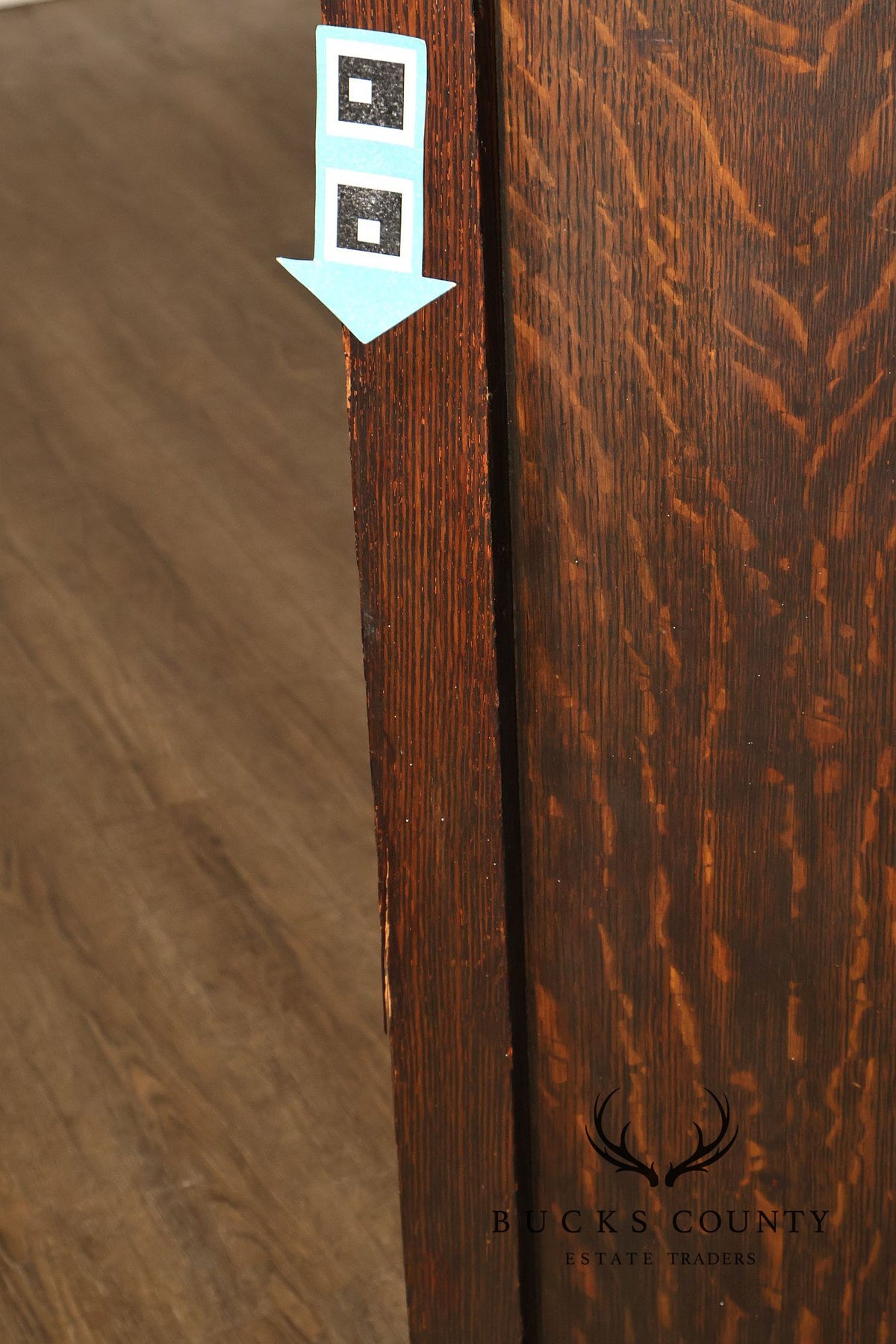 Antique Lifetime Furniture Mission Oak Bookcase Cabinet