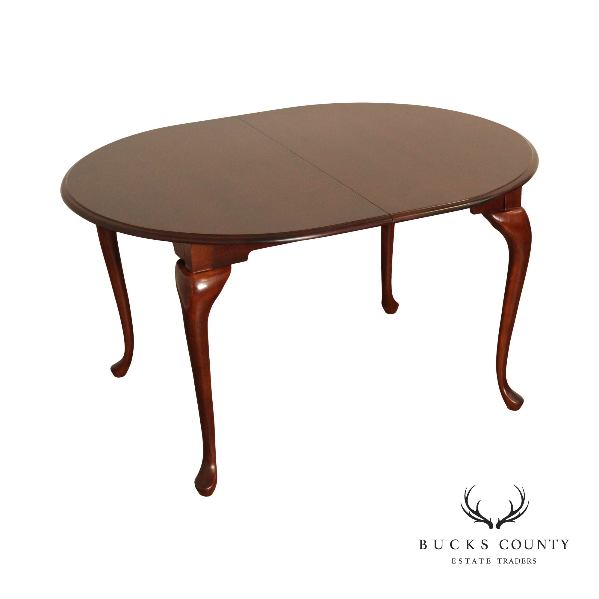 American Drew Vintage Queen Anne Style Oval Cherry Dining Table