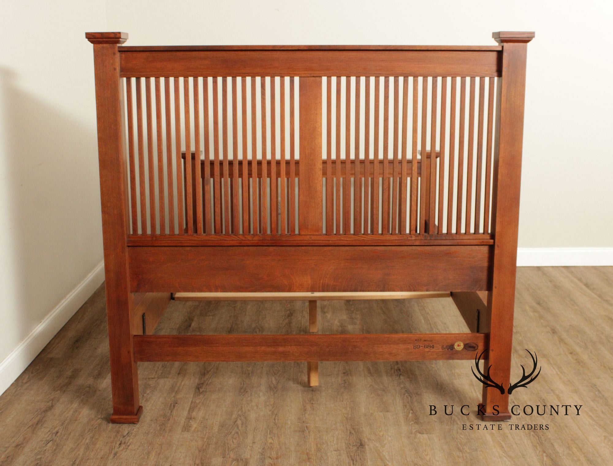 Stickley Mission Collection Oak Queen Size Prairie Bed