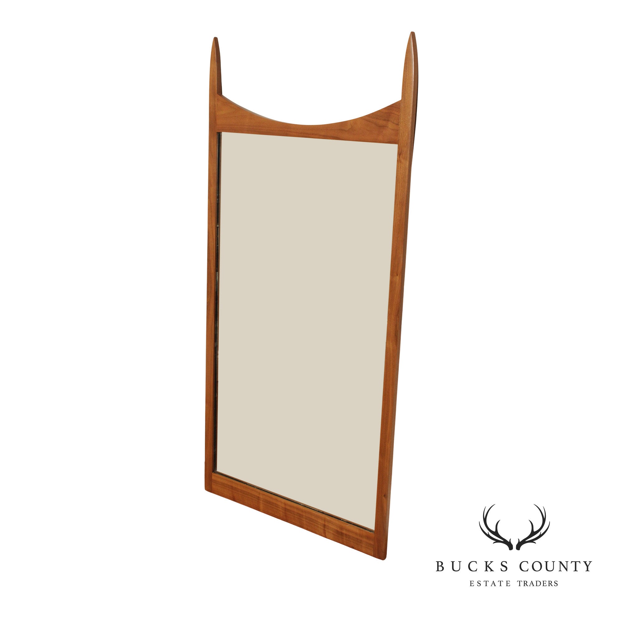 Mid Century Modern Walnut Wall Mirror