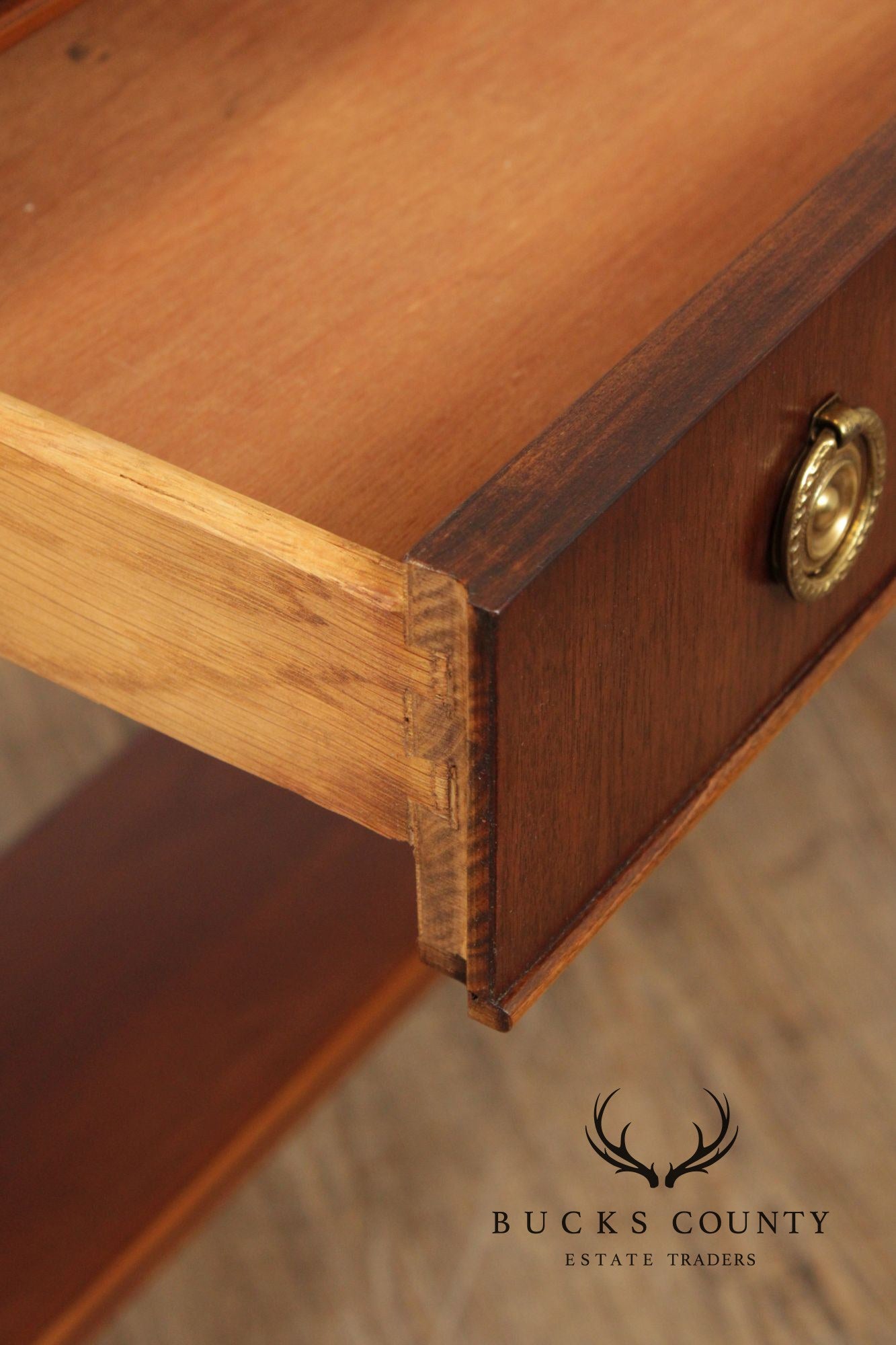 Lane Regency Style Mahogany Console Table