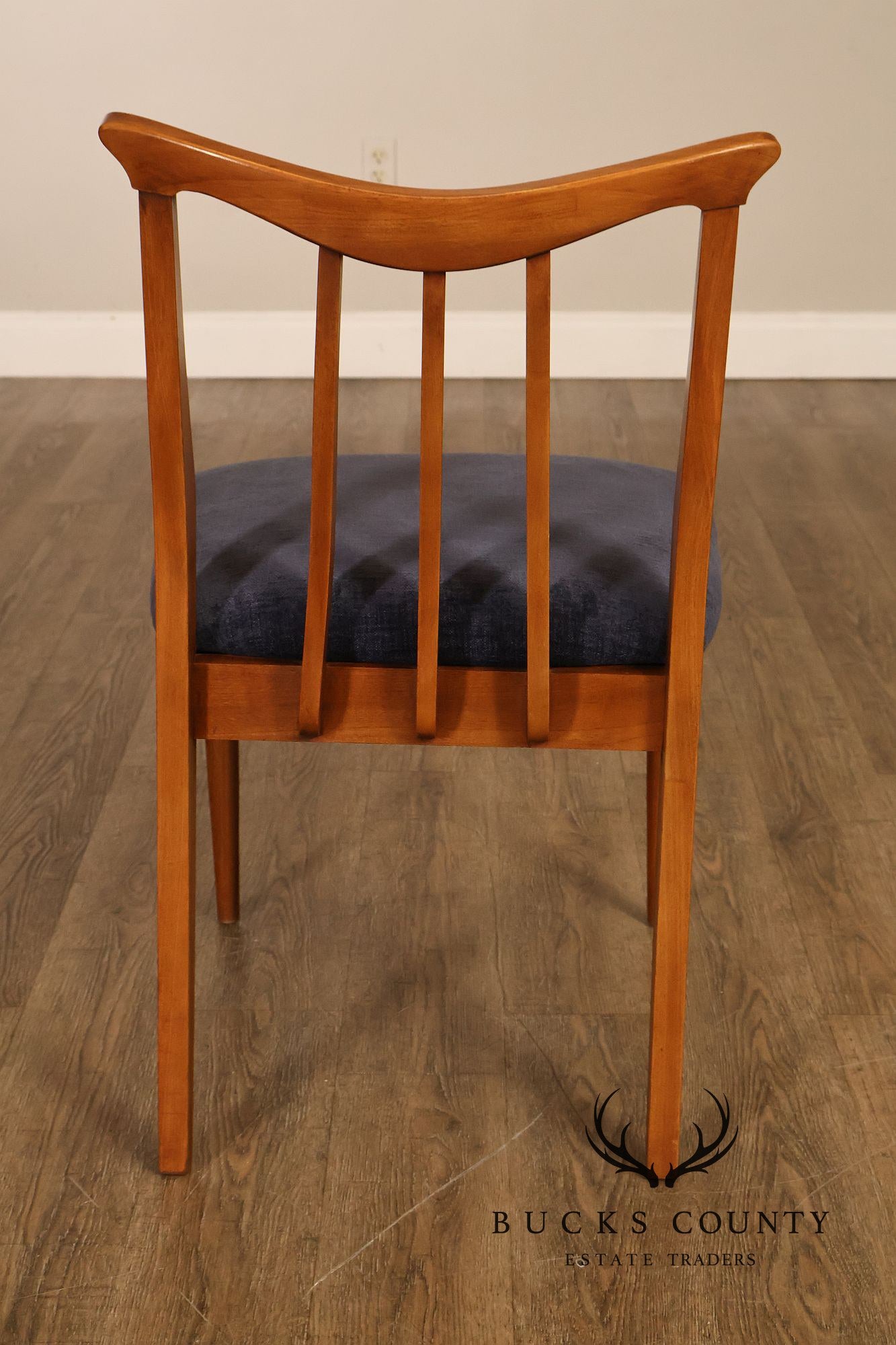 Blowing Rock Mid Century Modern Set Of Six Walnut Dining Chairs