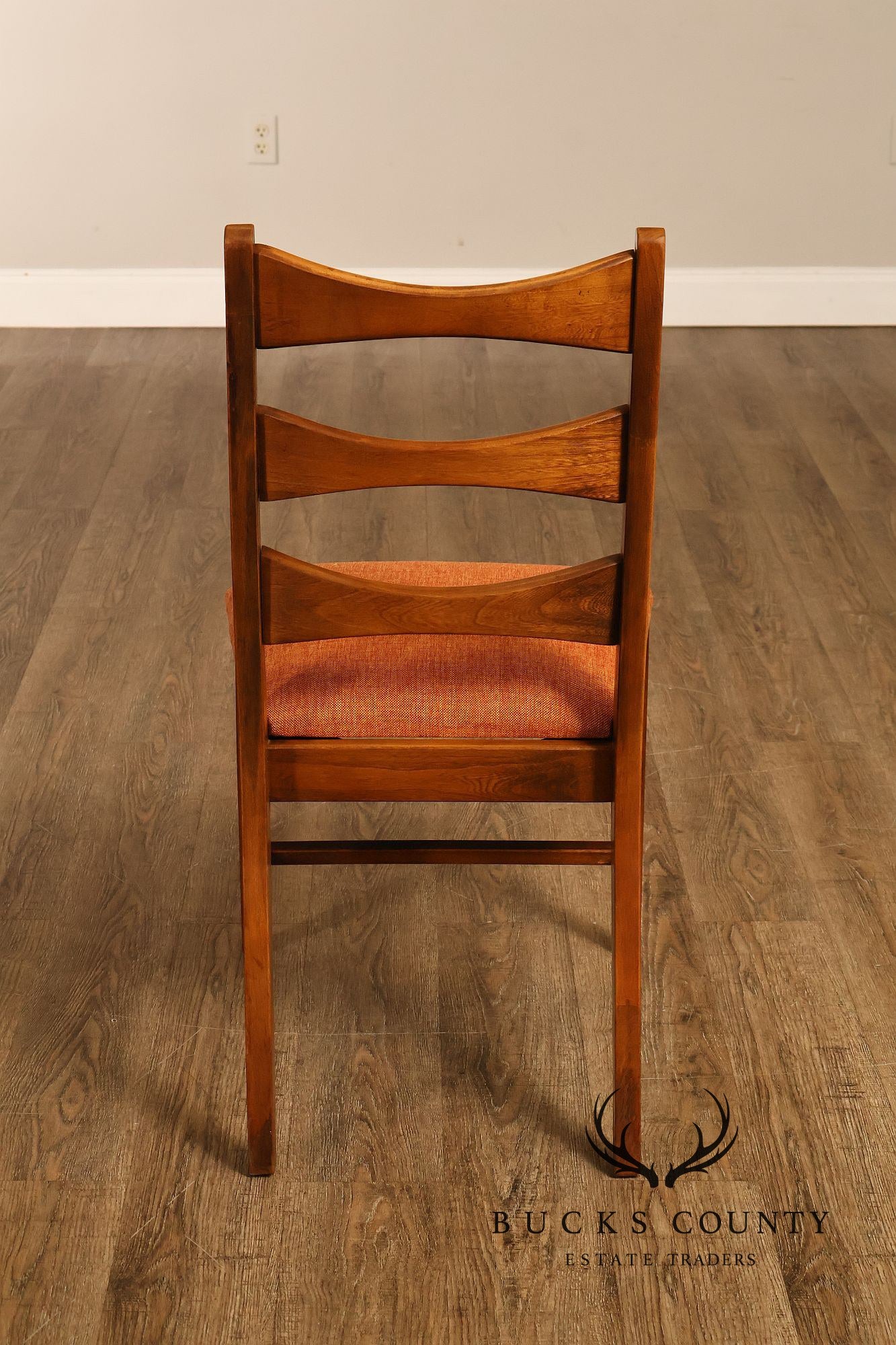 Mid Century Modern Set Of Four Walnut Dining Chairs