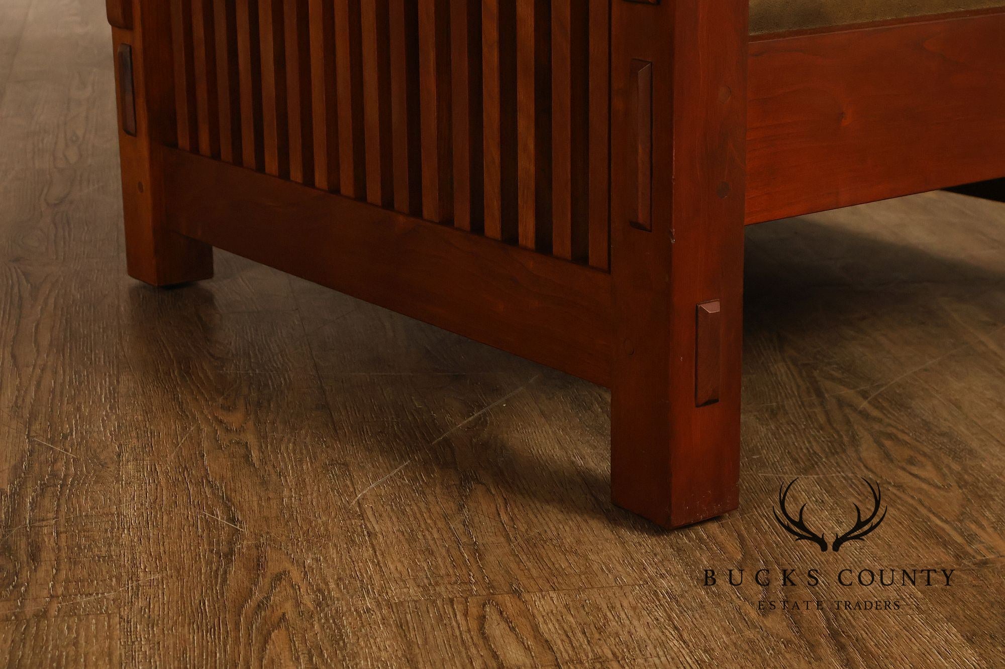 Stickley Mission Collection Cherry Spindle Morris Lounge Chair