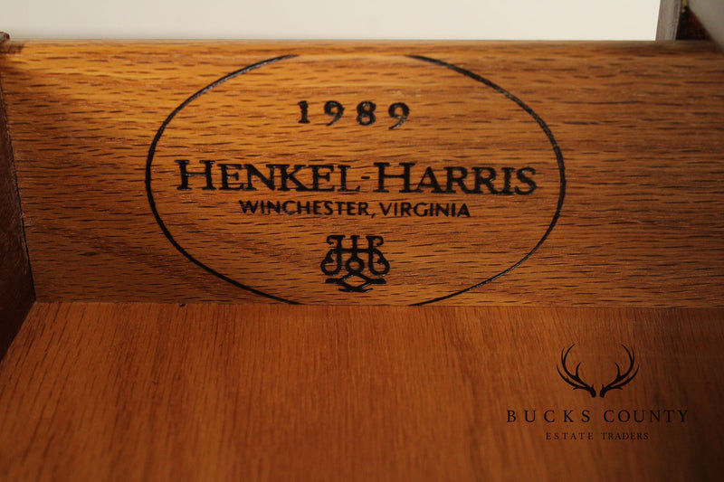 Henkel Harris Georgian Style Pair of Mahogany Nightstands