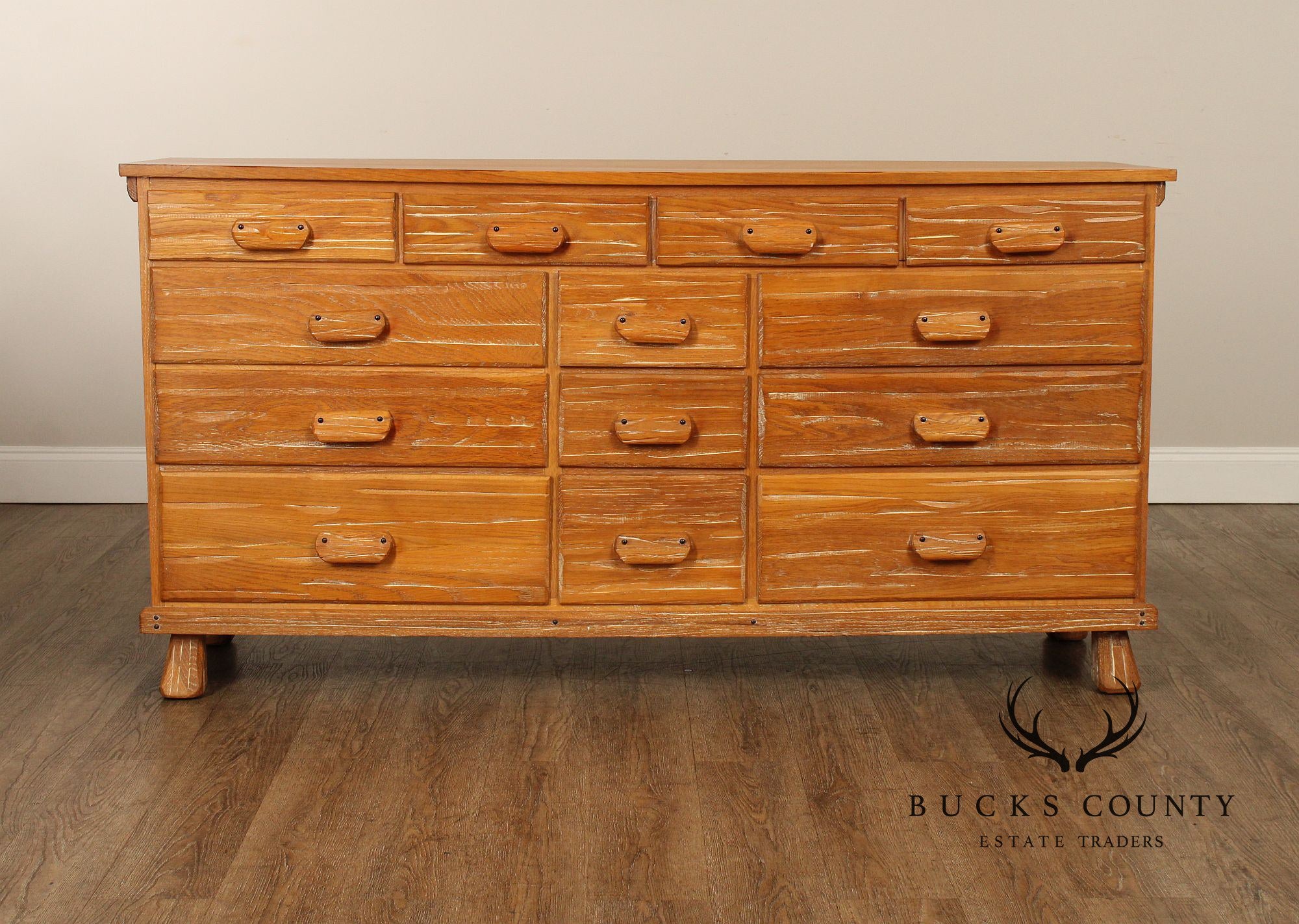 Brandt Ranch Oak Vintage Triple Dresser