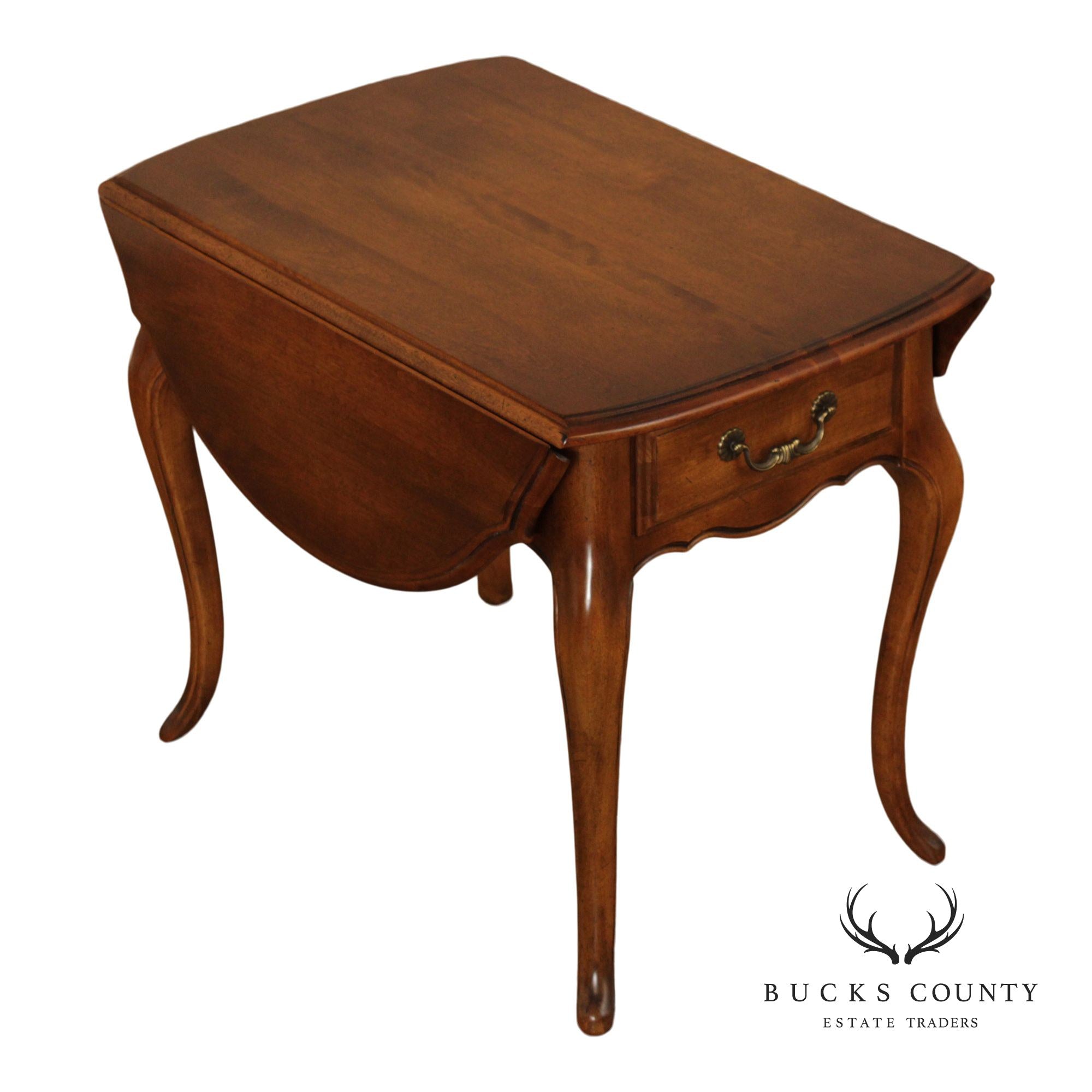 Ethan Allen 'Country French' One-Drawer Pembroke Table
