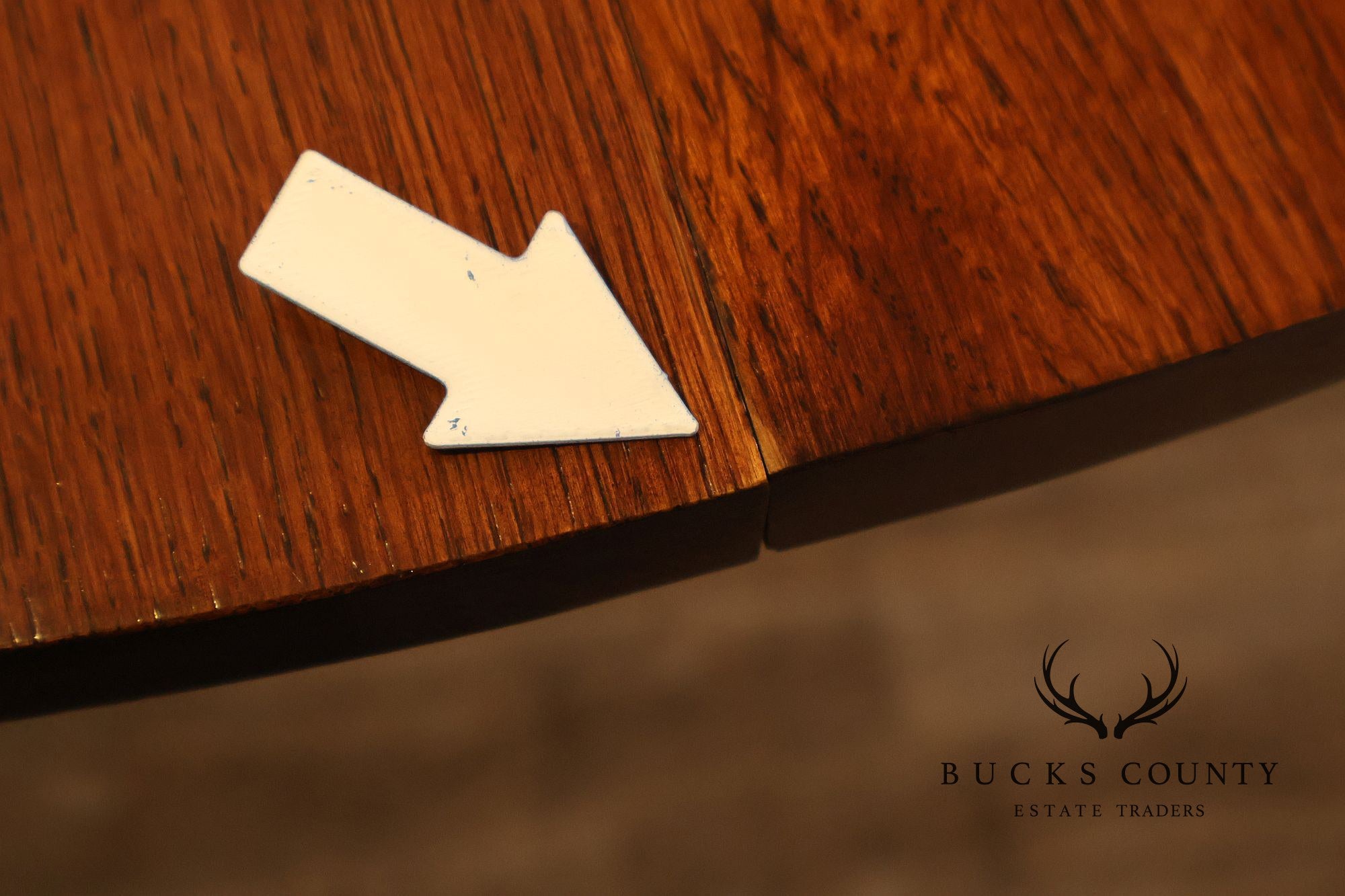 Stickley Mission Collection Round Oak Expandable Dining Table