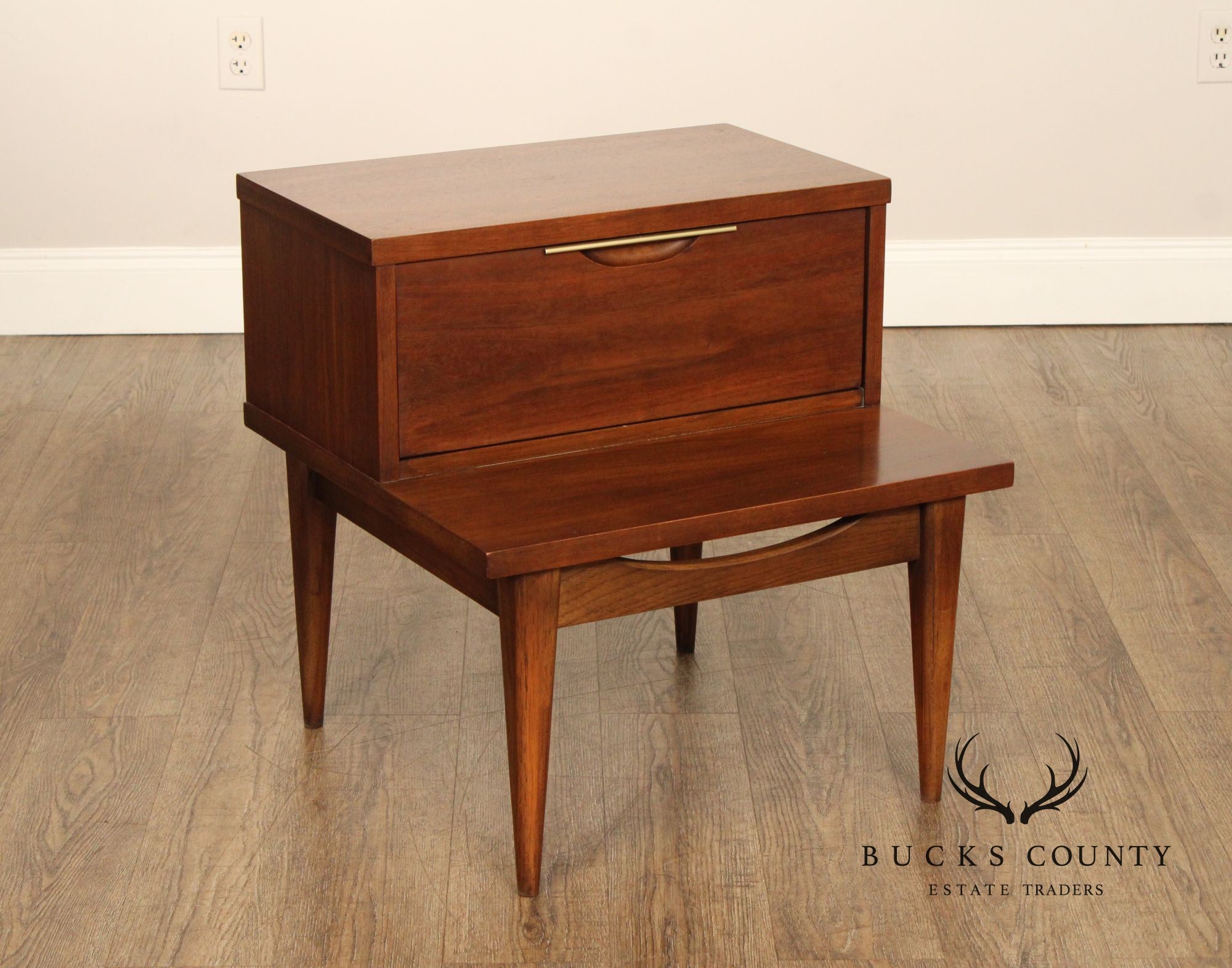 Kent Coffey 'The Tableau' Mid Century Modern Walnut Nightstand