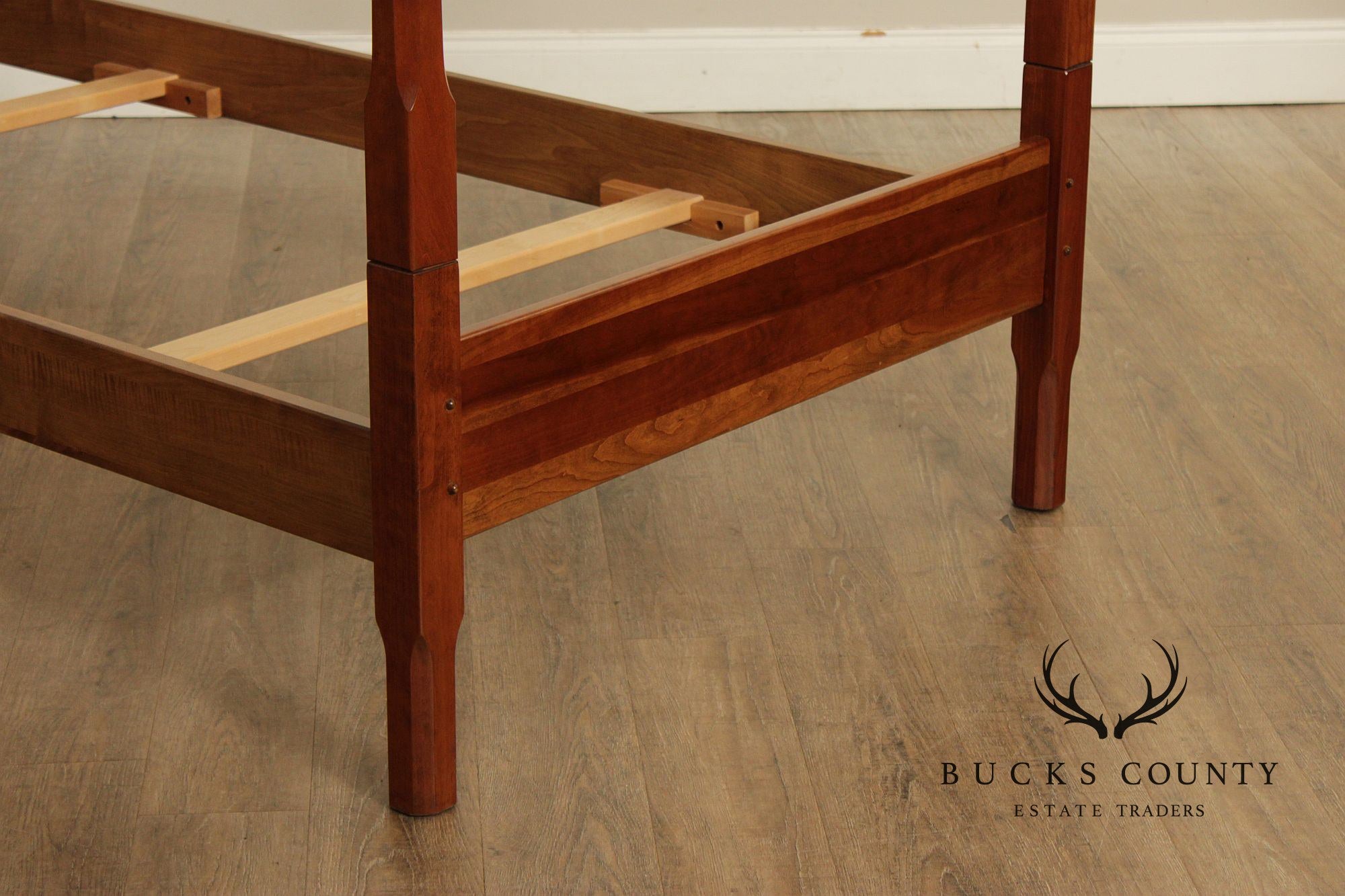 Stickley Traditional Cherry Twin Size Pair Of Poster Beds