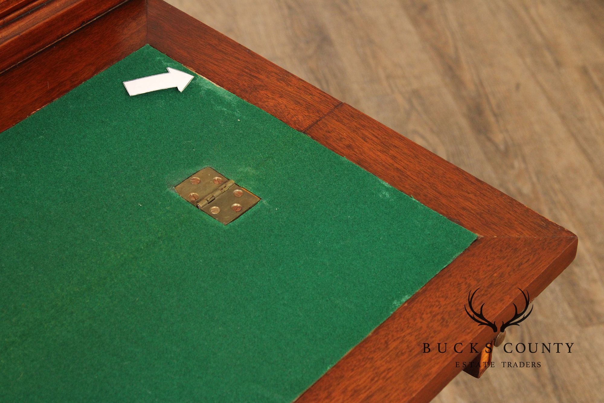 Federal Style Inlaid Mahogany And Tiger Maple Tambour Door Writing Desk