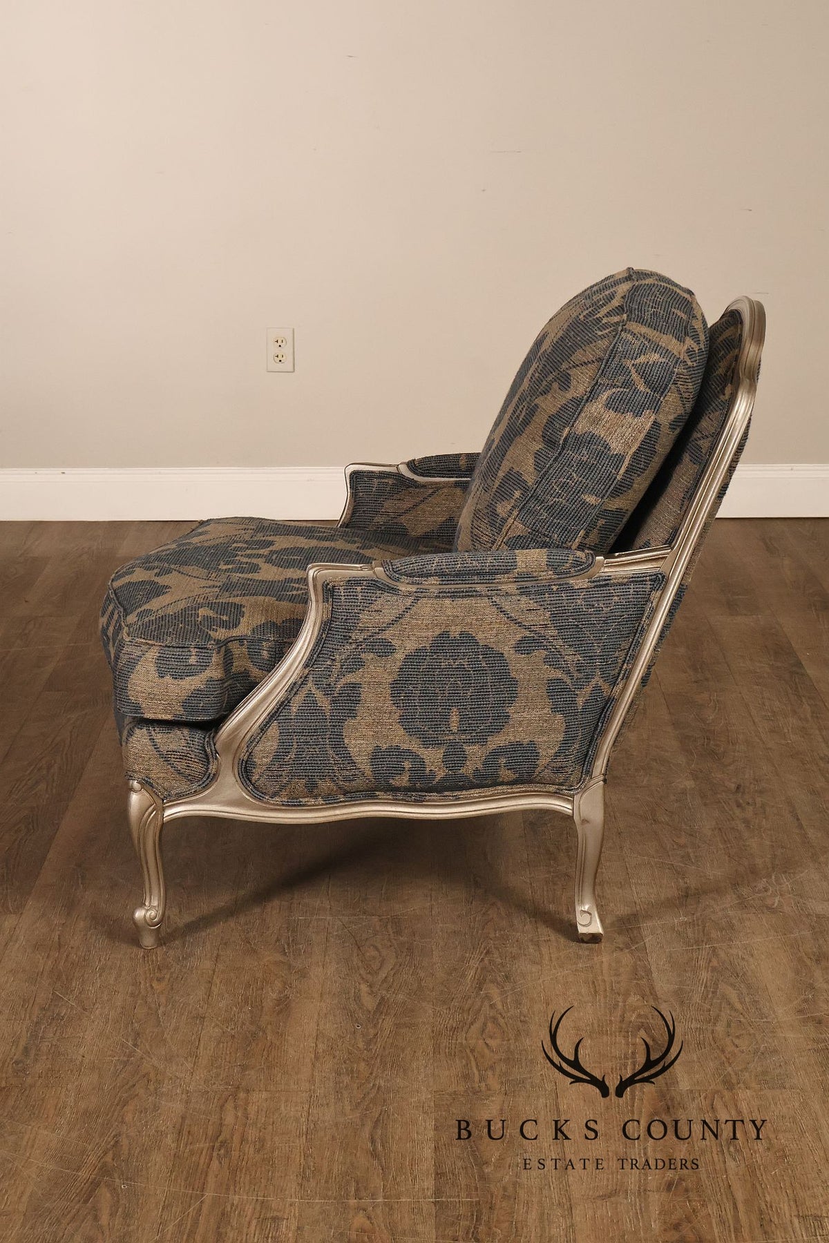 Ethan Allen French Louis XV Style Pair of 'Versailles' Armchairs
