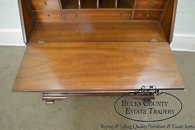 Drexel Wallace Nutting Collection Mahogany Bombe Kettle Base Secretary Desk