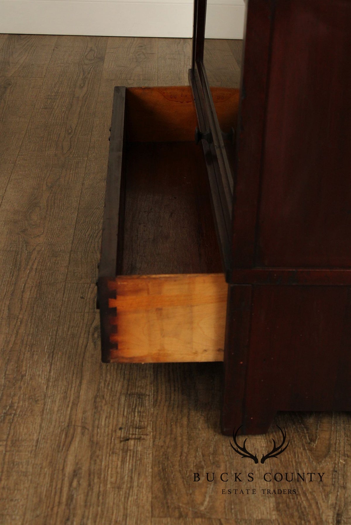 Vintage Mahogany Three-Stack Barrister Bookcase