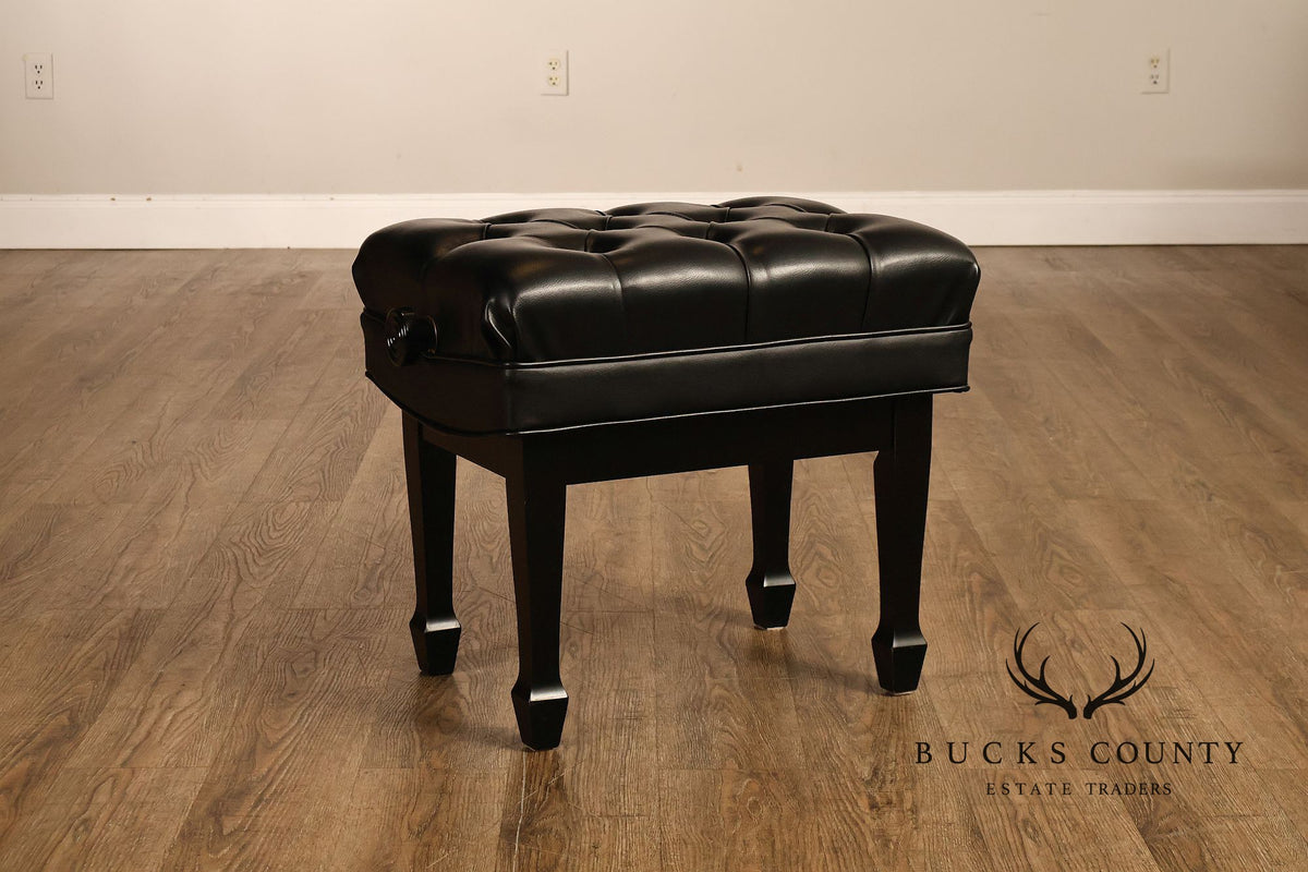 Steinway & Sons Model 1098 Ebonized Upright Piano With Bench