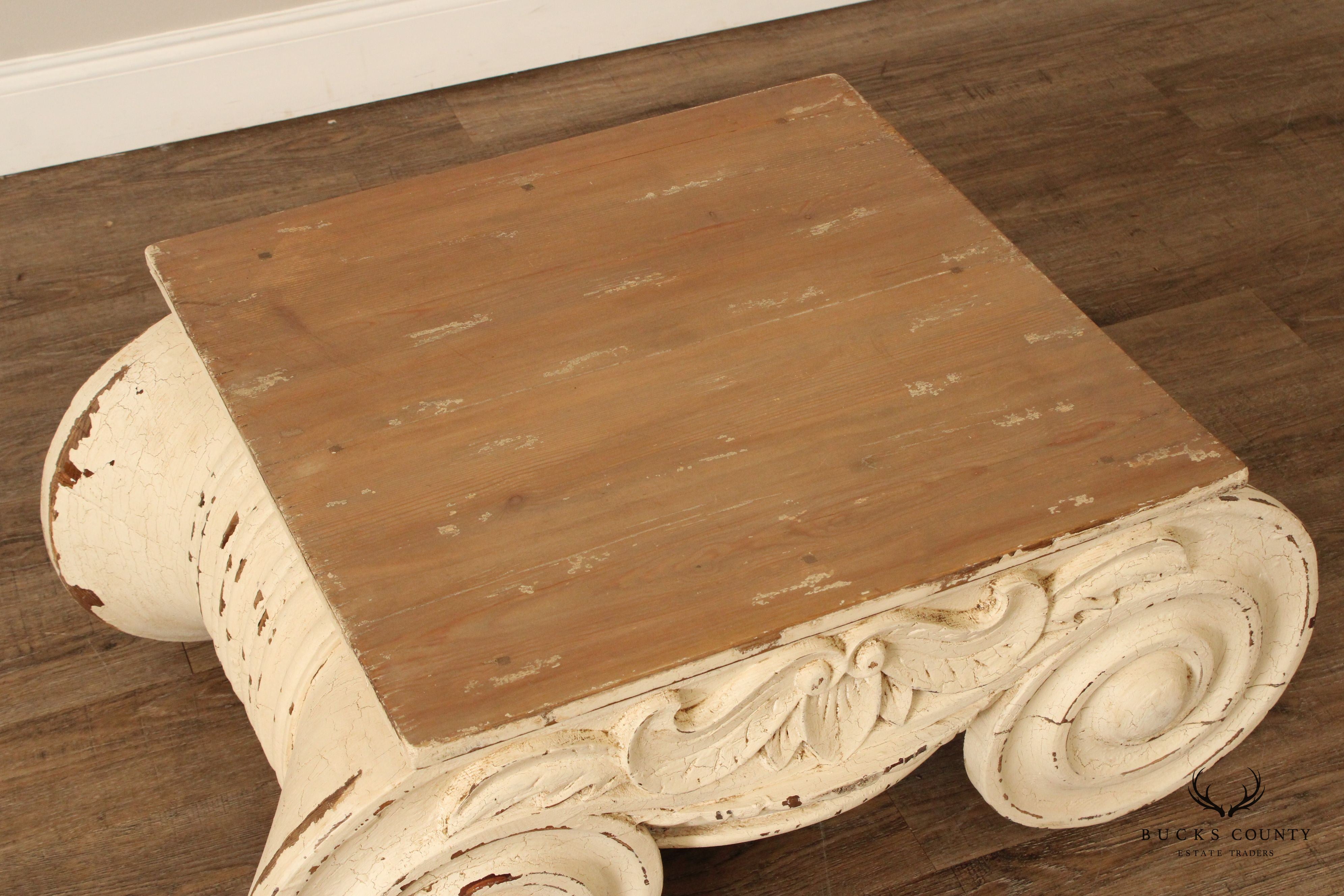 Restoration Hardware Pair of Capital 'Ionic' Coffee Tables