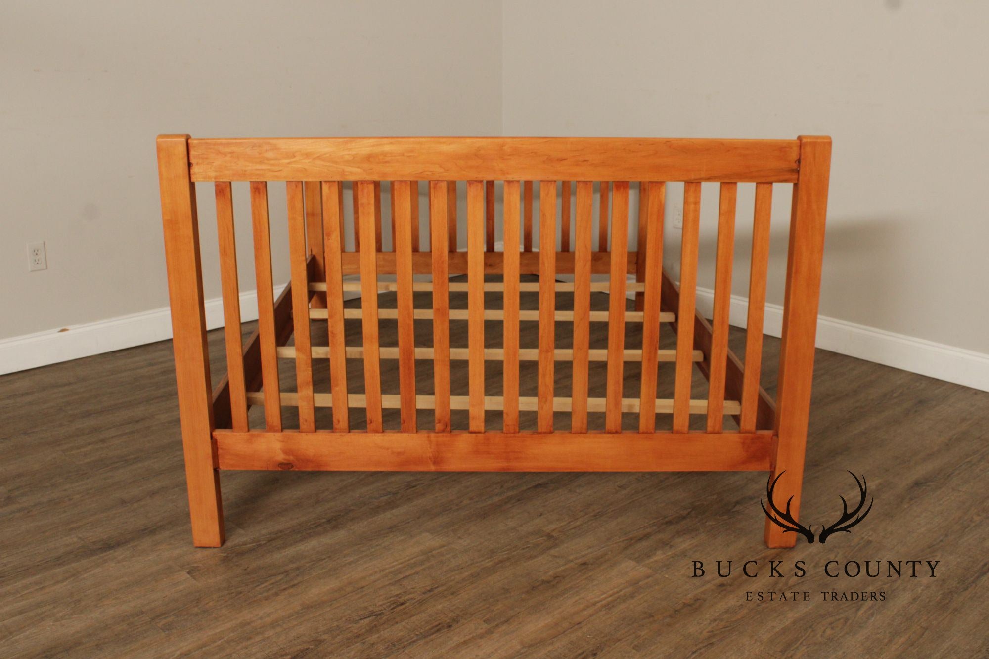 Mission Style Maple Queen Size Bed Frame