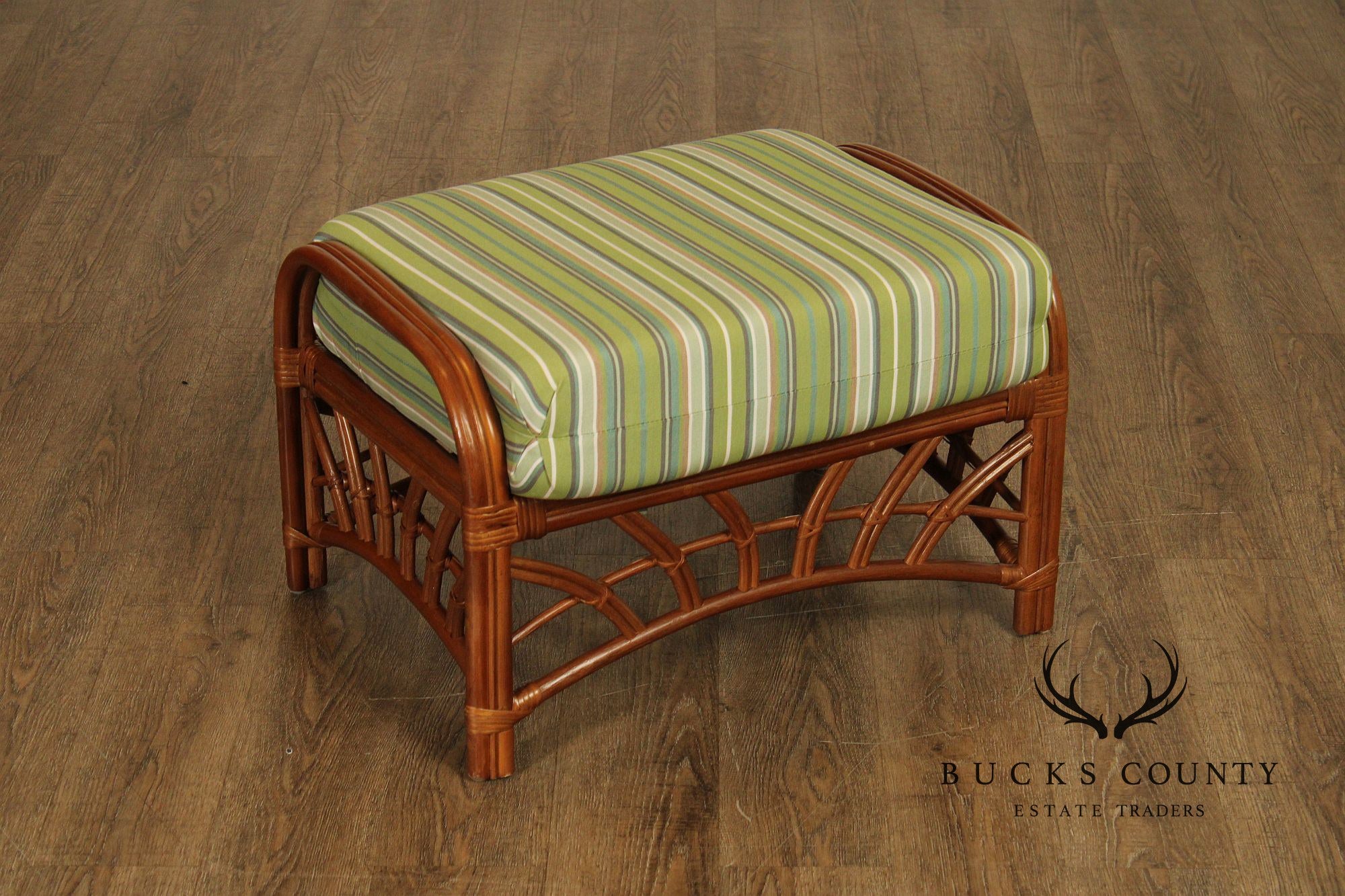 South Sea Rattan 'New Kauai' Lounge Chair with Ottoman