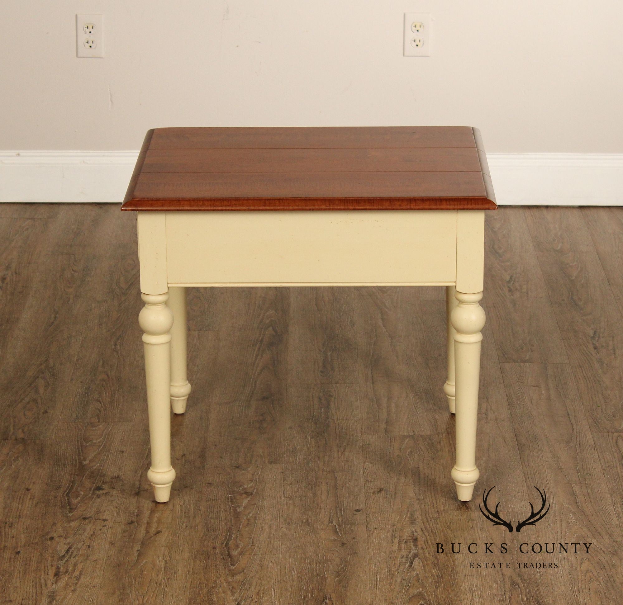Ethan Allen 'Country Crossings' One-Drawer Side Table