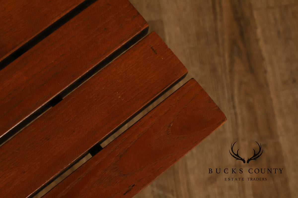 Knoll Mid Century Modern 'Bertoia' Teak Bench