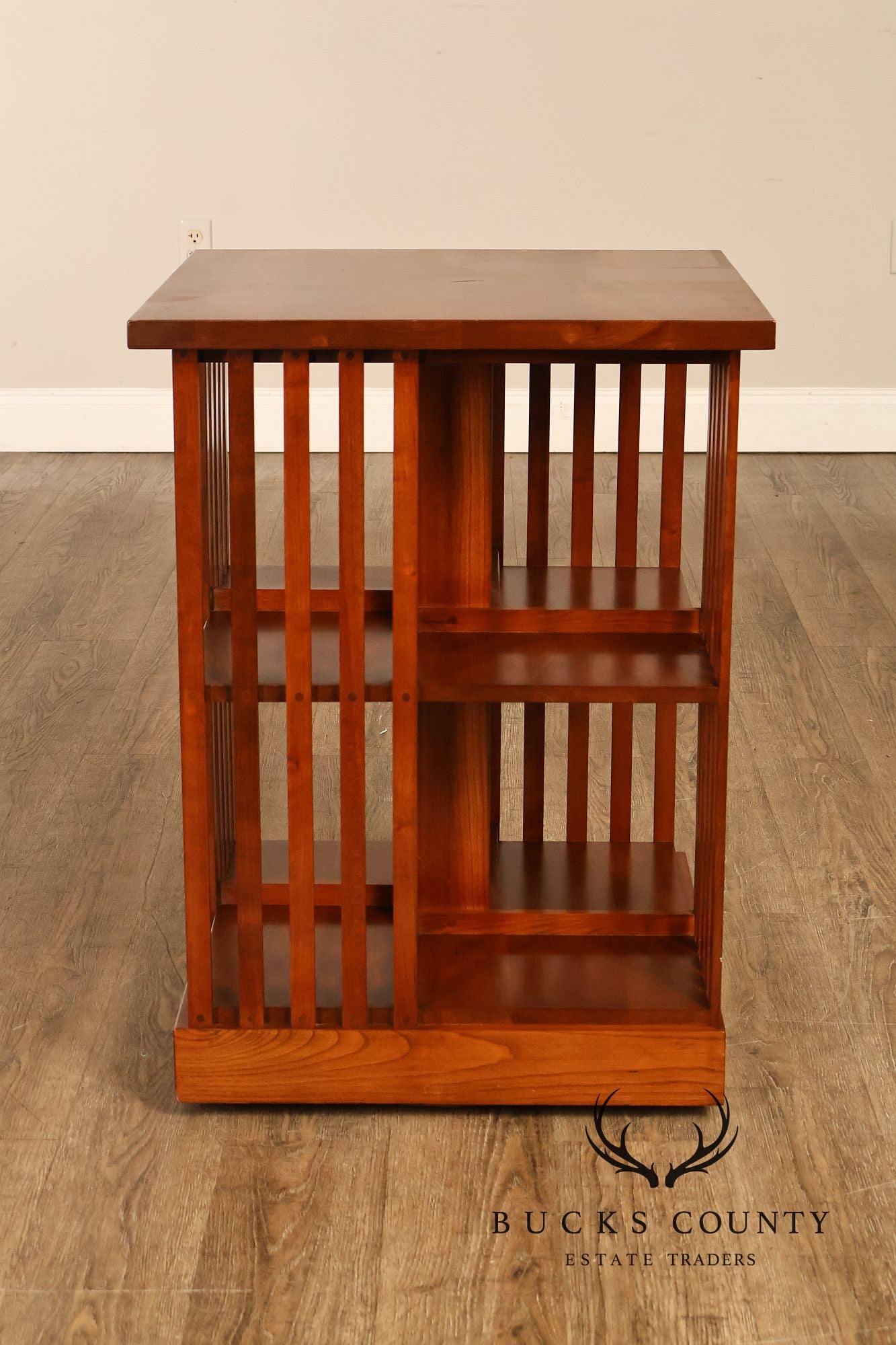 Stickley Mission Collection Harvey Ellis Cherry Revolving Bookcase