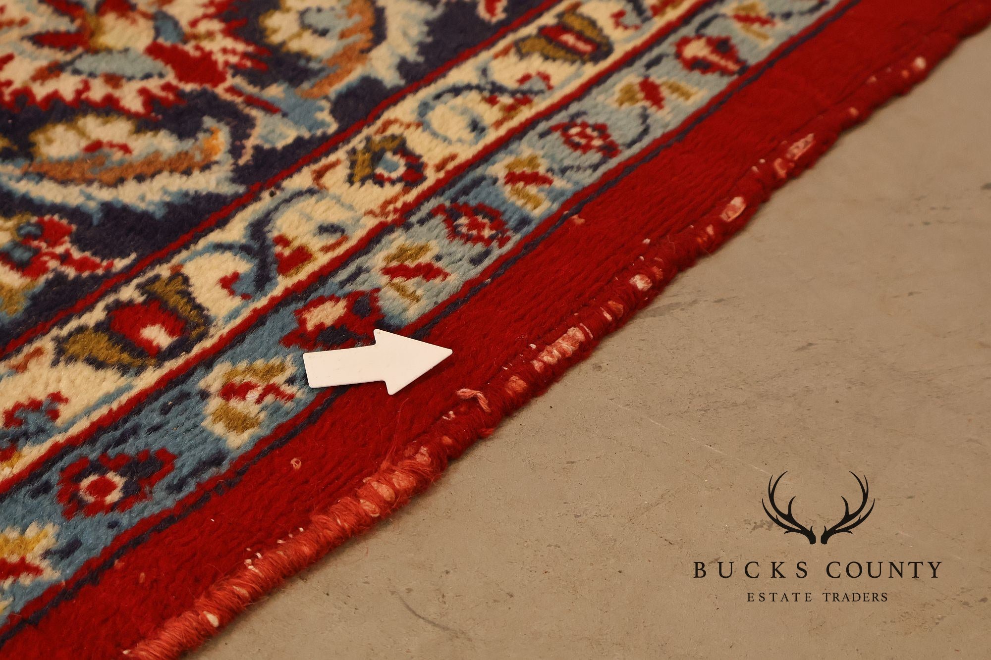 Hand Knotted Persian Style Vintage Wool Area Rug Red Field Floral Medallion