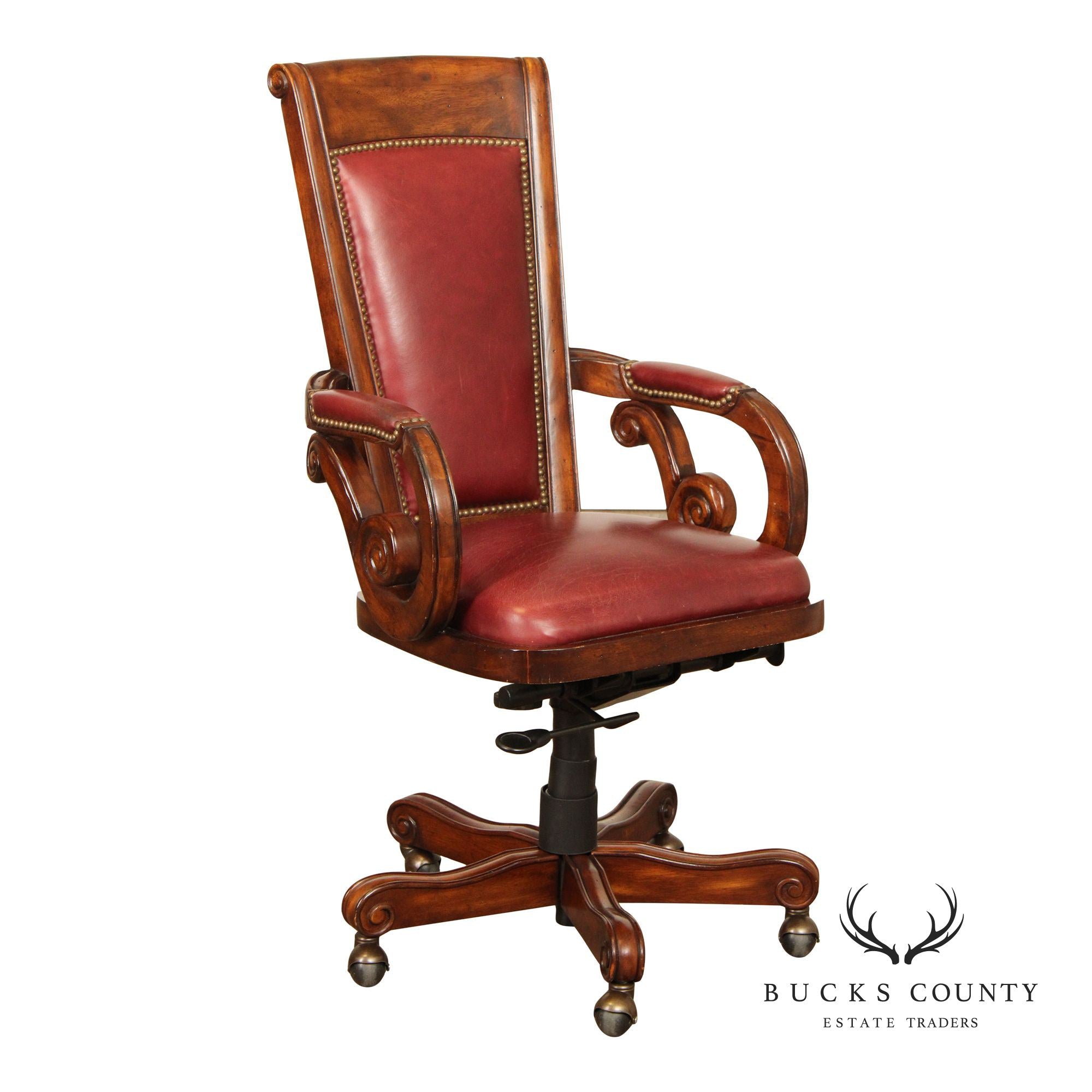 Bradington-Young Hooker Furniture 'Brayden' Leather Office Chair