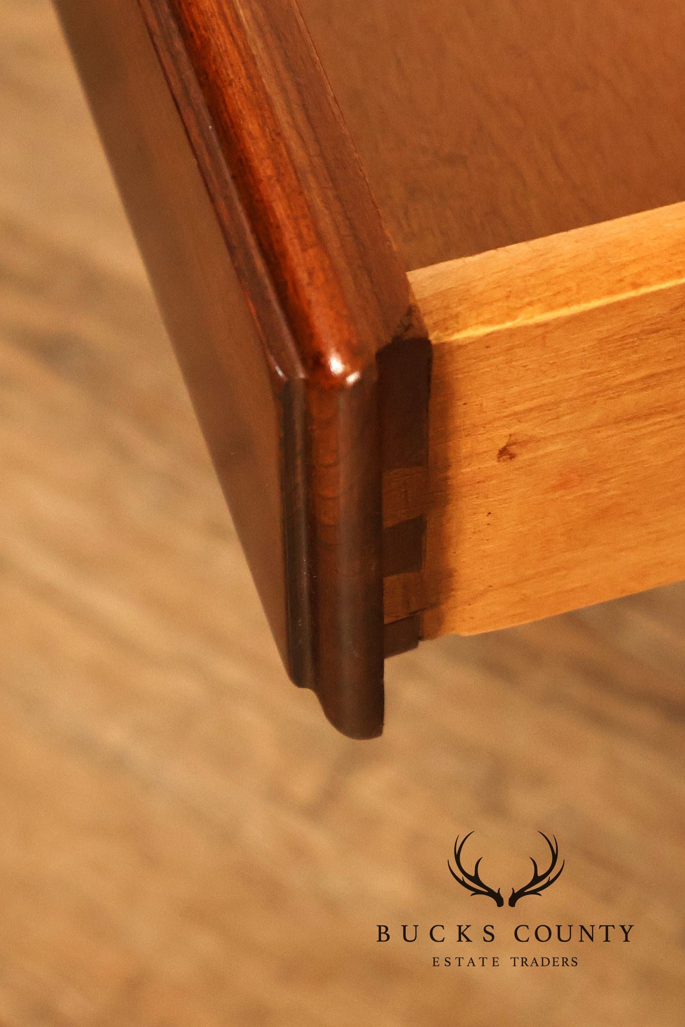 Ethan Allen Vintage Queen Anne Style Cherry Drop Leaf Side Table