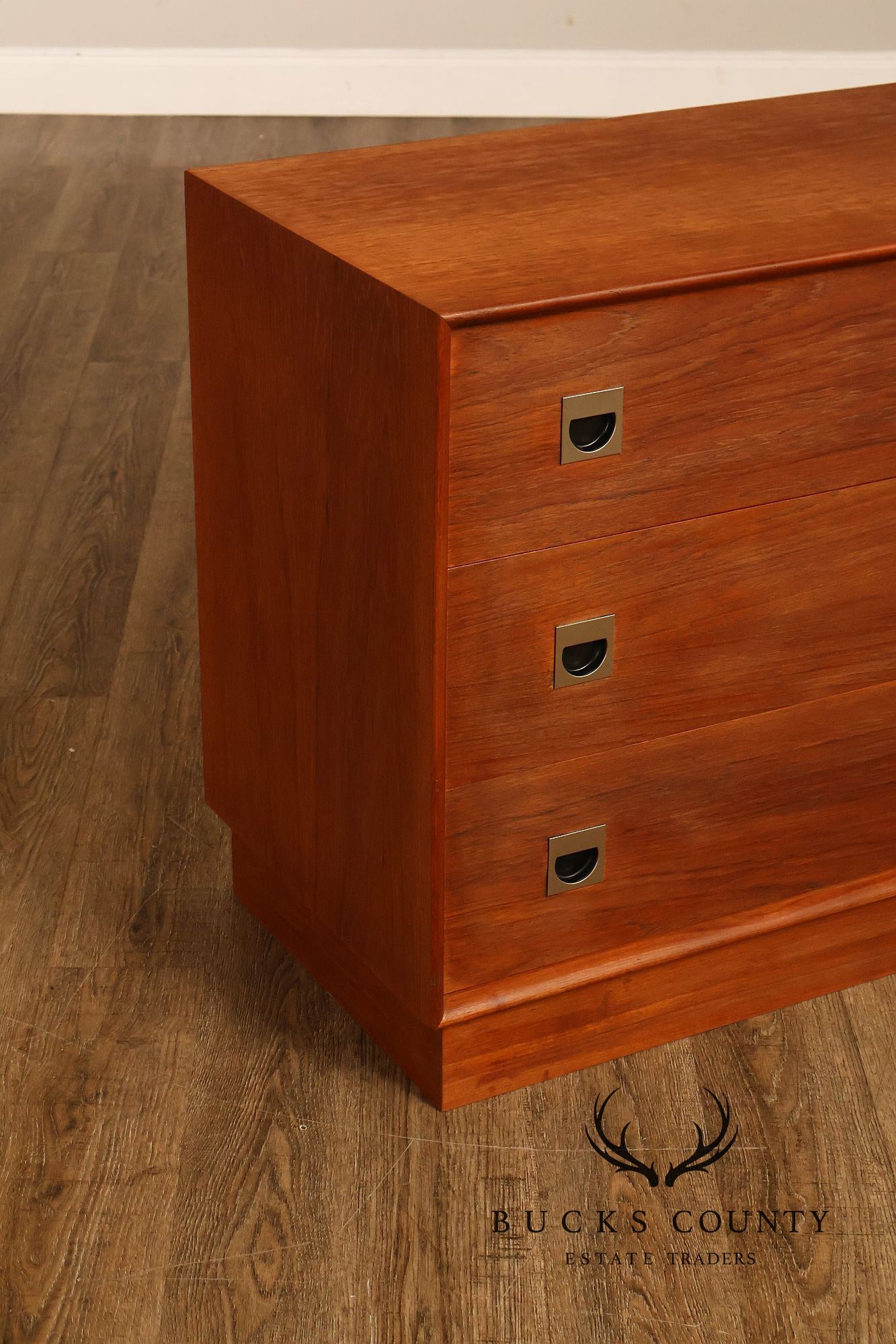 Mid Century Modern Teak Three Drawer Dresser