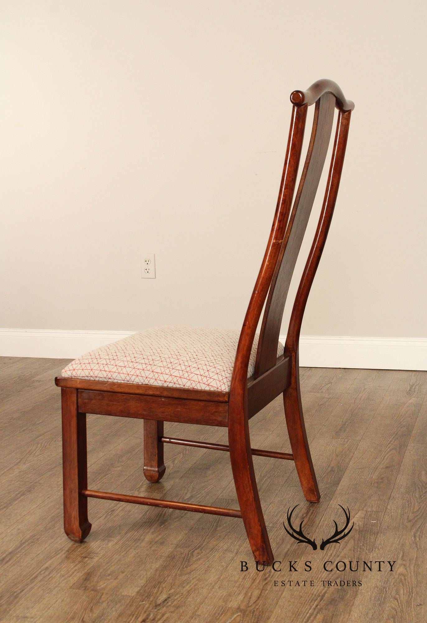 Bernhardt Chinese Style Set of Four Yoke Back Dining Chairs