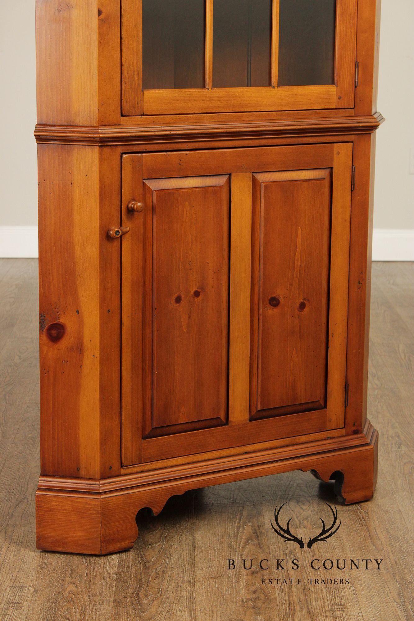 William Draper Country Pine Corner Cabinet
