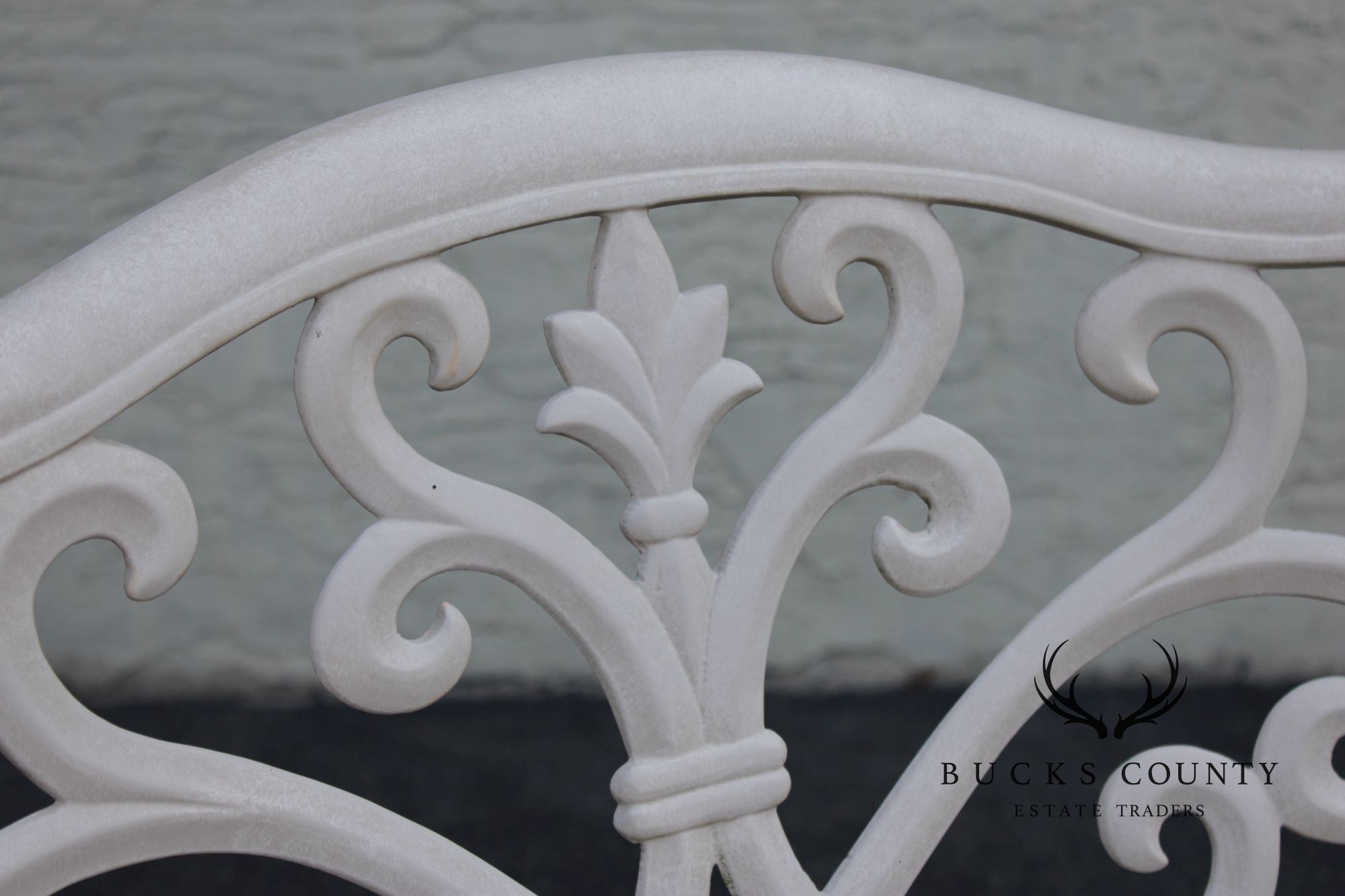 Frontgate Cast Aluminum Outdoor Garden Settee