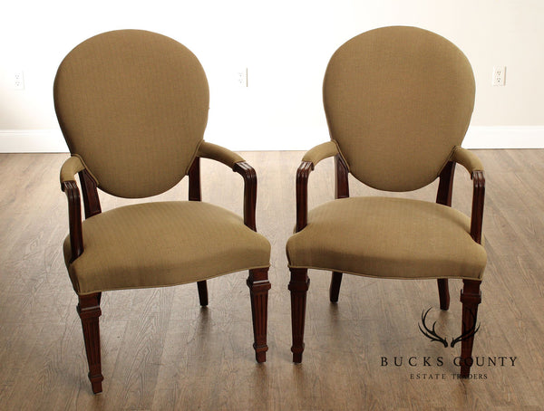 Century Furniture Hepplewhite Style Pair of Armchairs