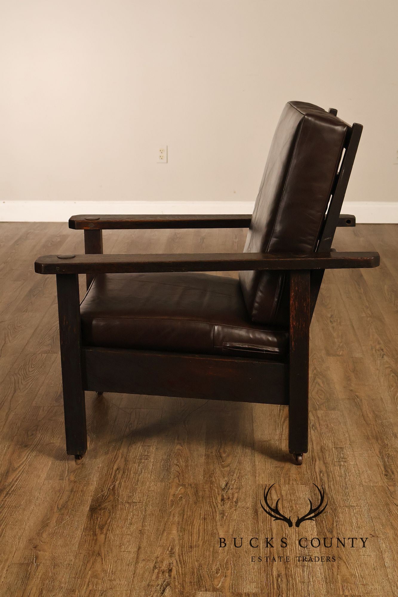 Antique Stickley Brothers Mission Oak Morris Chair
