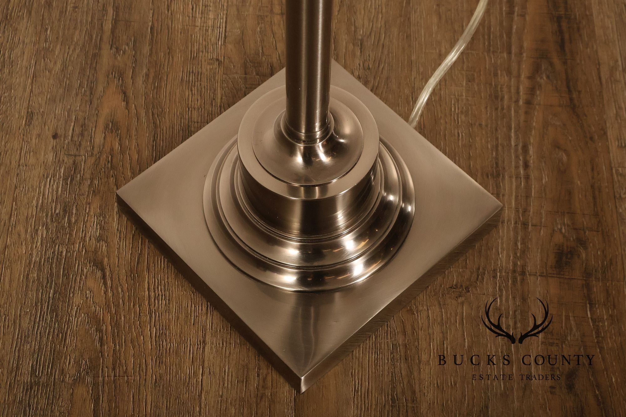 Restoration Hardware Adjustable Height Steel Floor Lamp
