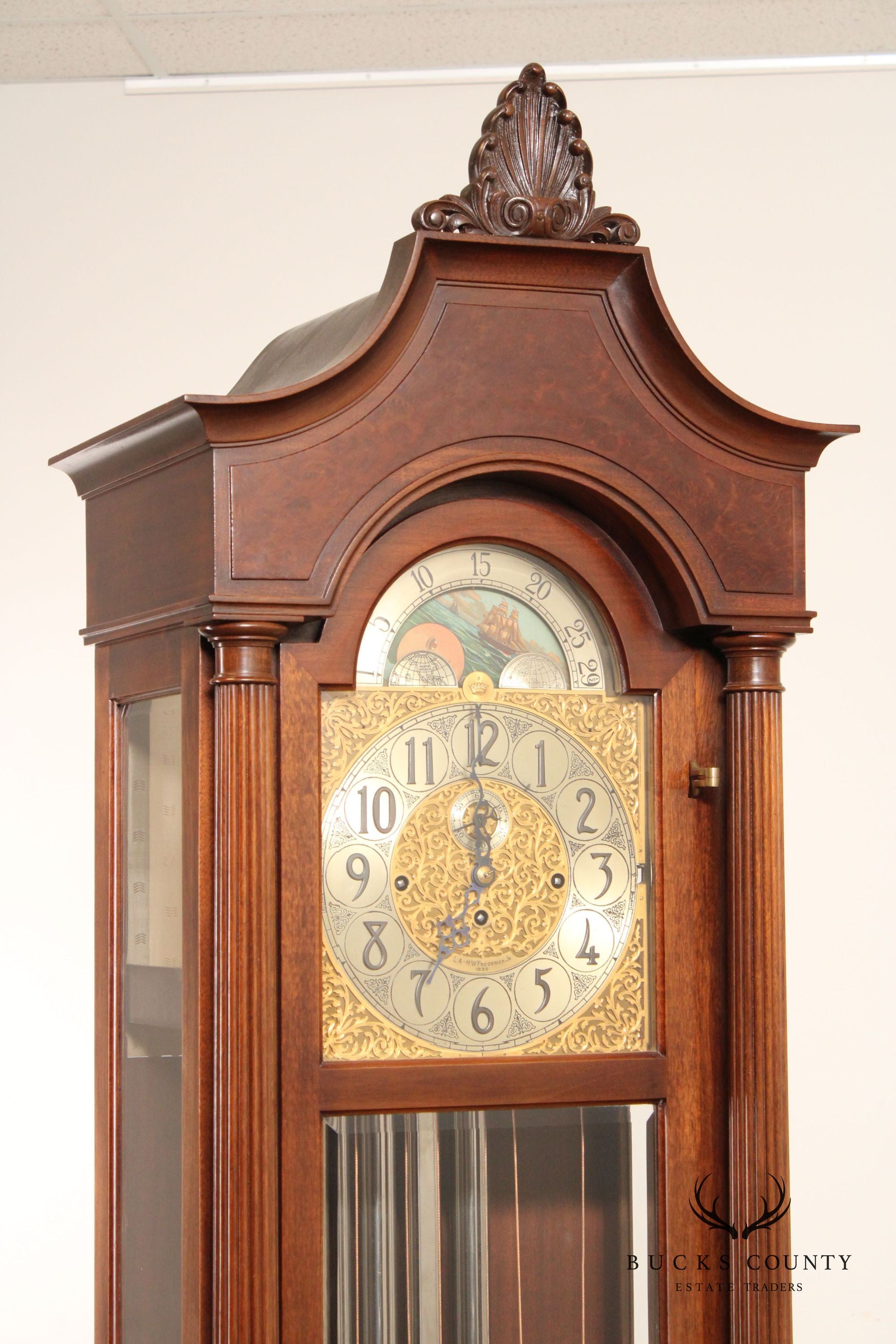 Herschedede 5 Tube Grandfather Hall Clock