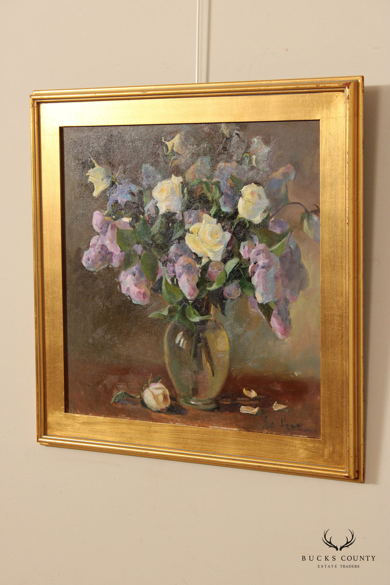 Luo Hong Floral Still Life Oil Painting