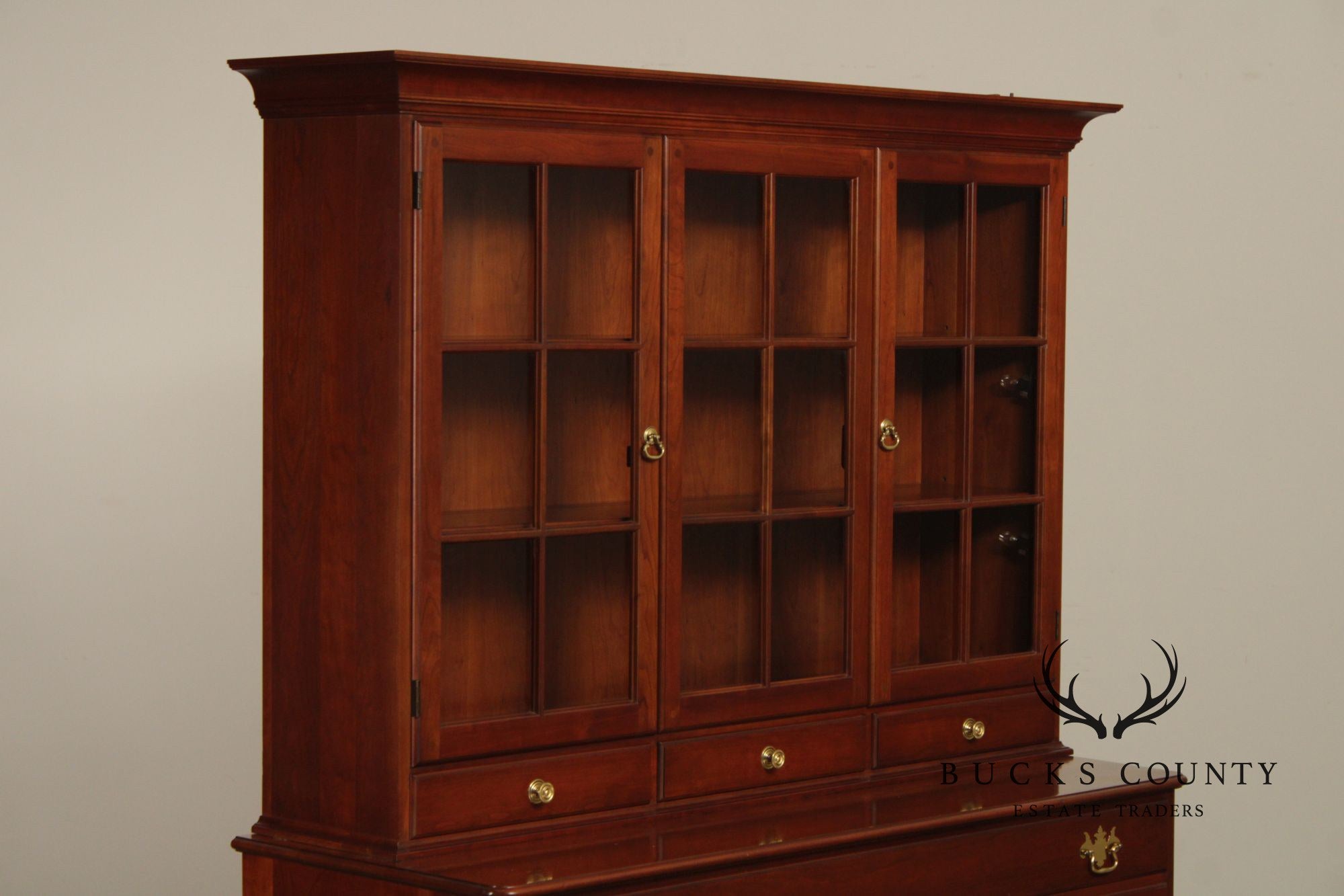 Pennsylvania House Cherry Chippendale Style China Cabinet