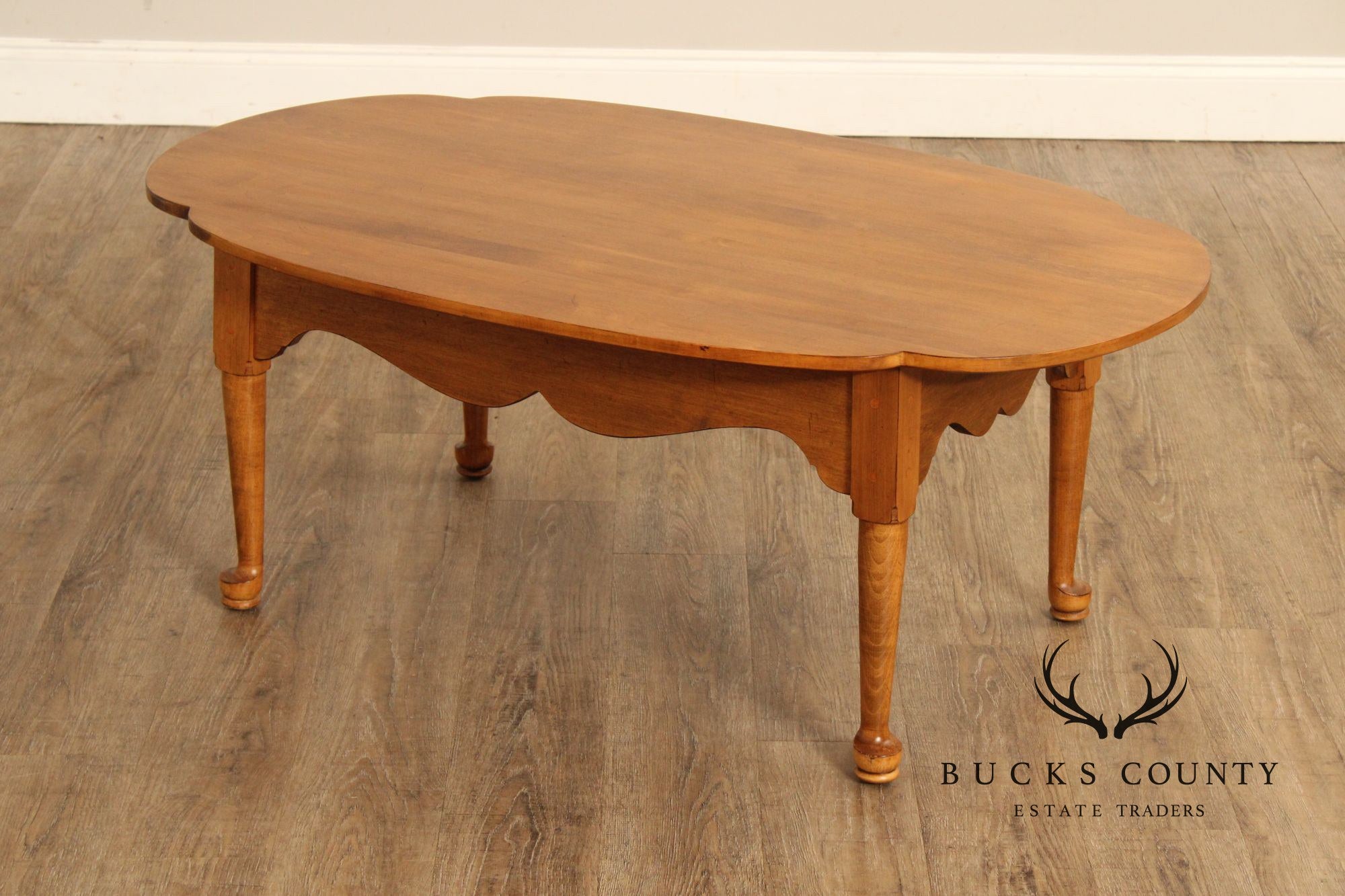 Ethan Allen Early American Style Maple Coffee Table