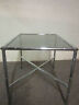 Hollywood Regency Chrome & Smoked Glass Side Table