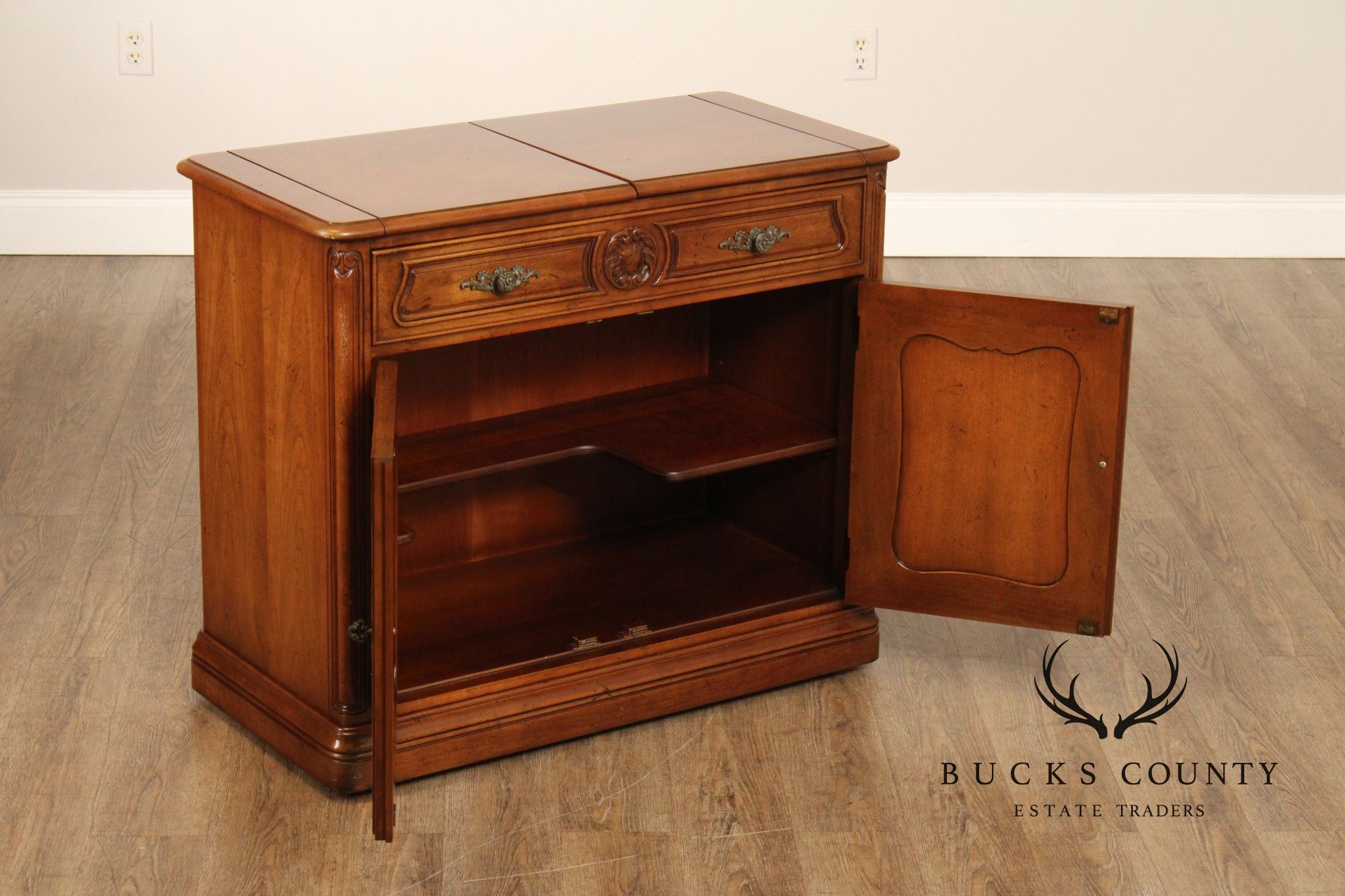 Henredon French Provincial Style Flip Top Server