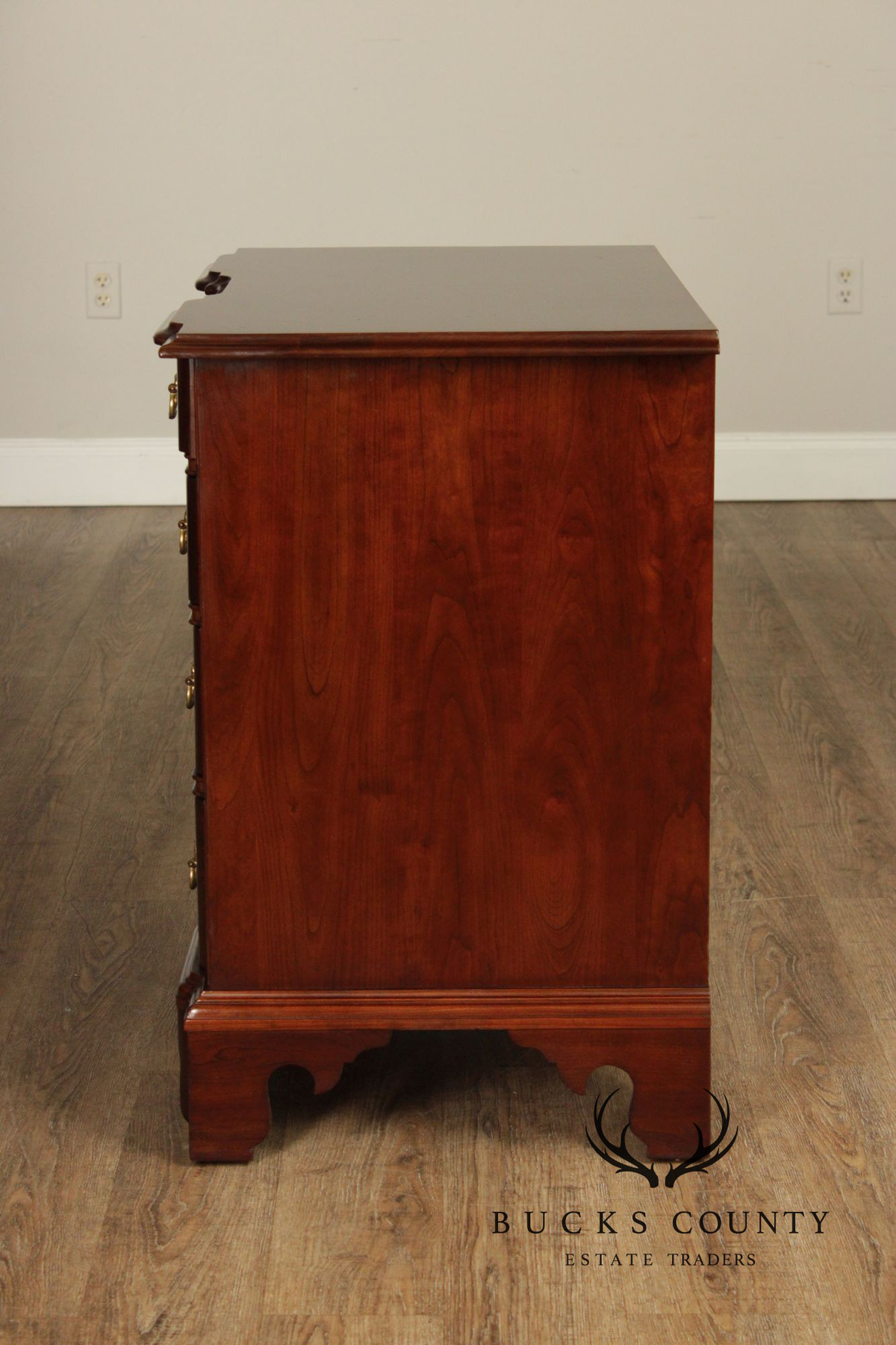 Stickley Chippendale Style Mahogany Blockfront Chest