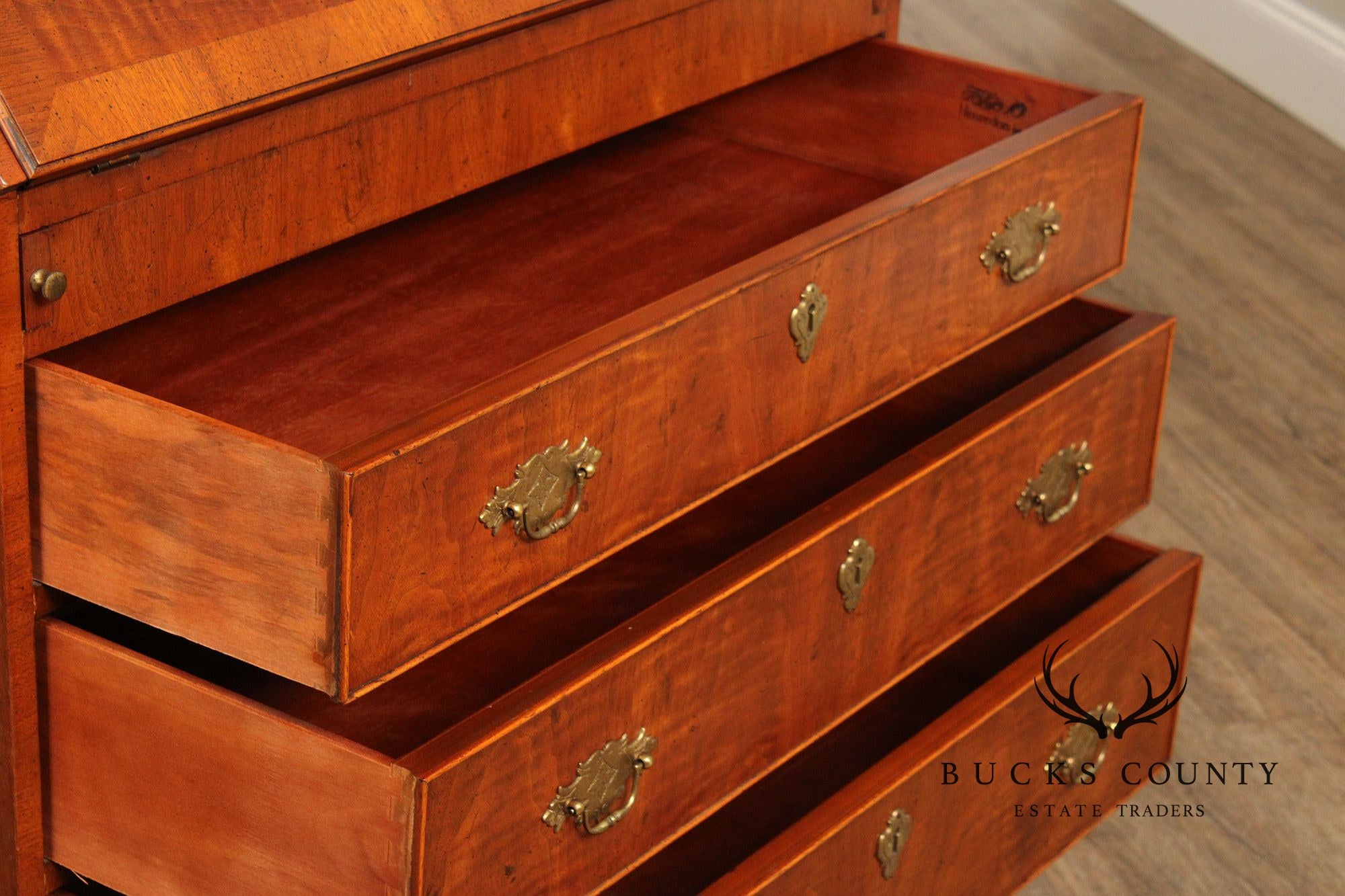 Henredon 'Folio 10' Walnut Secretary Bookcase