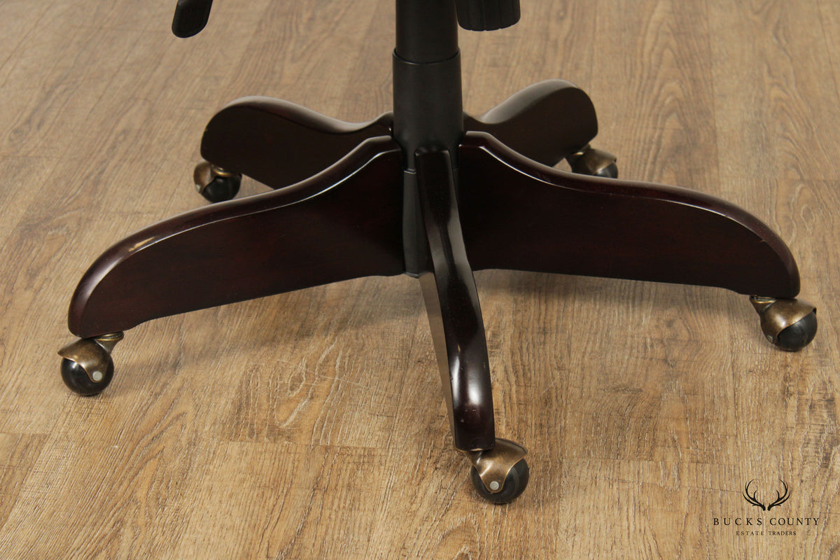 Adjustable Rolling Banker's Office Chair