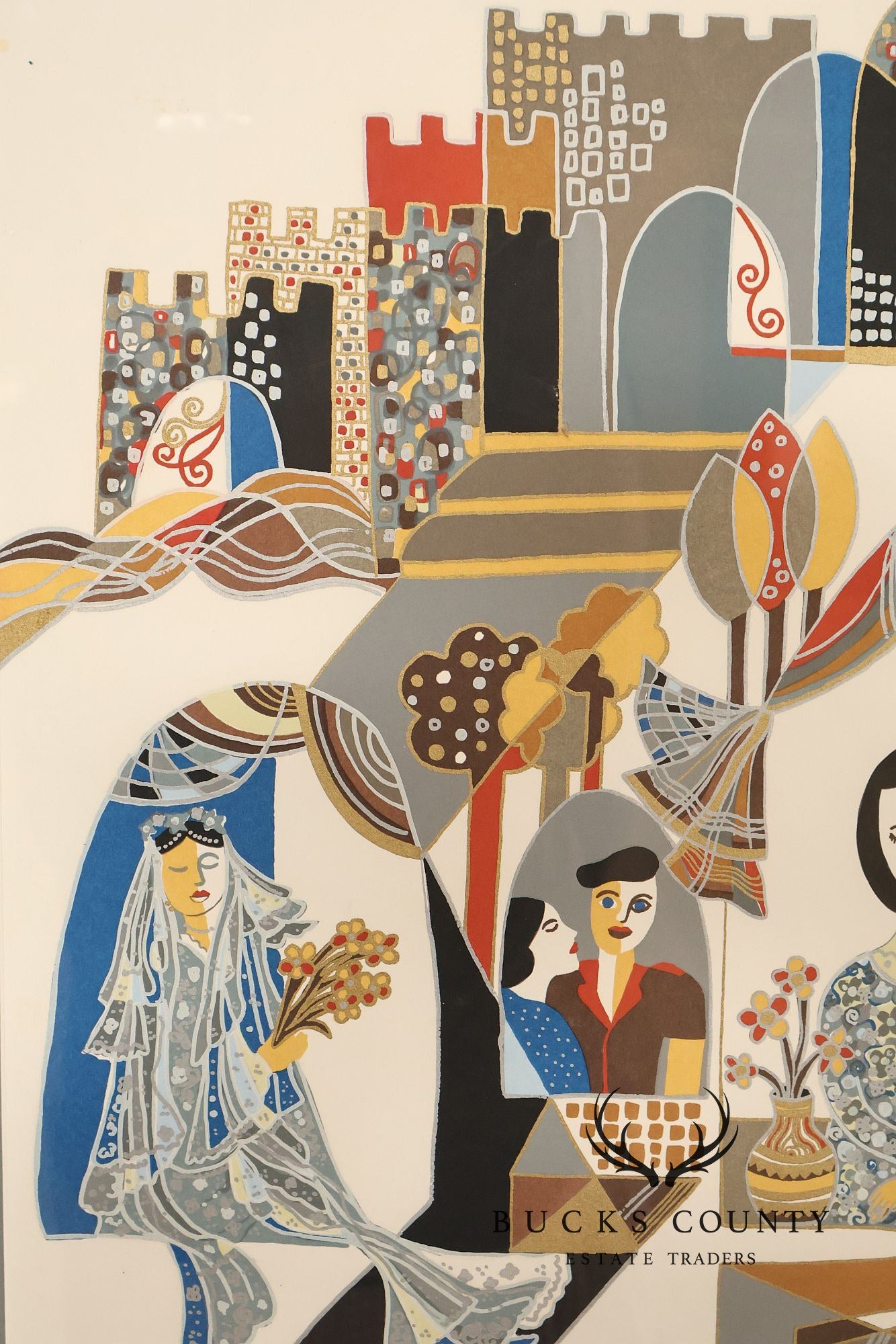 Ilan Hasson Post War Limited Edition Print, 'Waiting for Messiah'