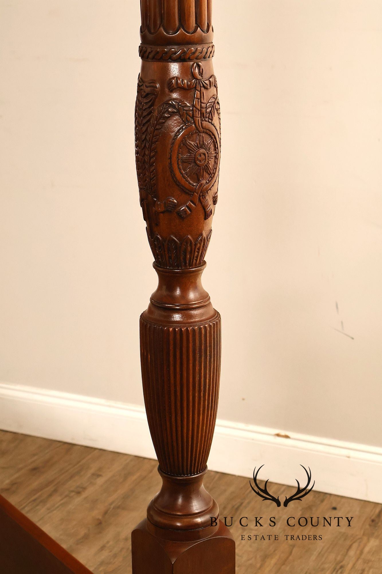 Henredon Historic Natchez Collection Southern Colonial Mahogany King Canopy Poster Bed