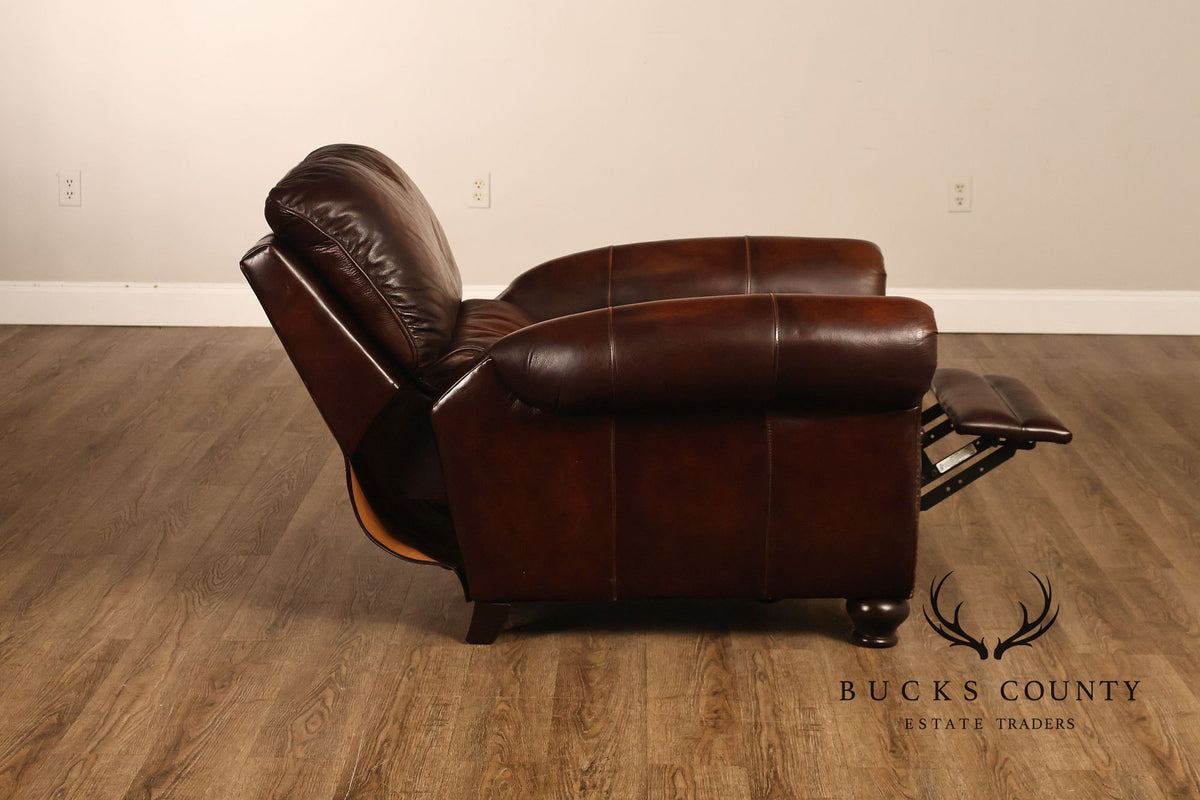 Traditional Brown Reclining Club Chair